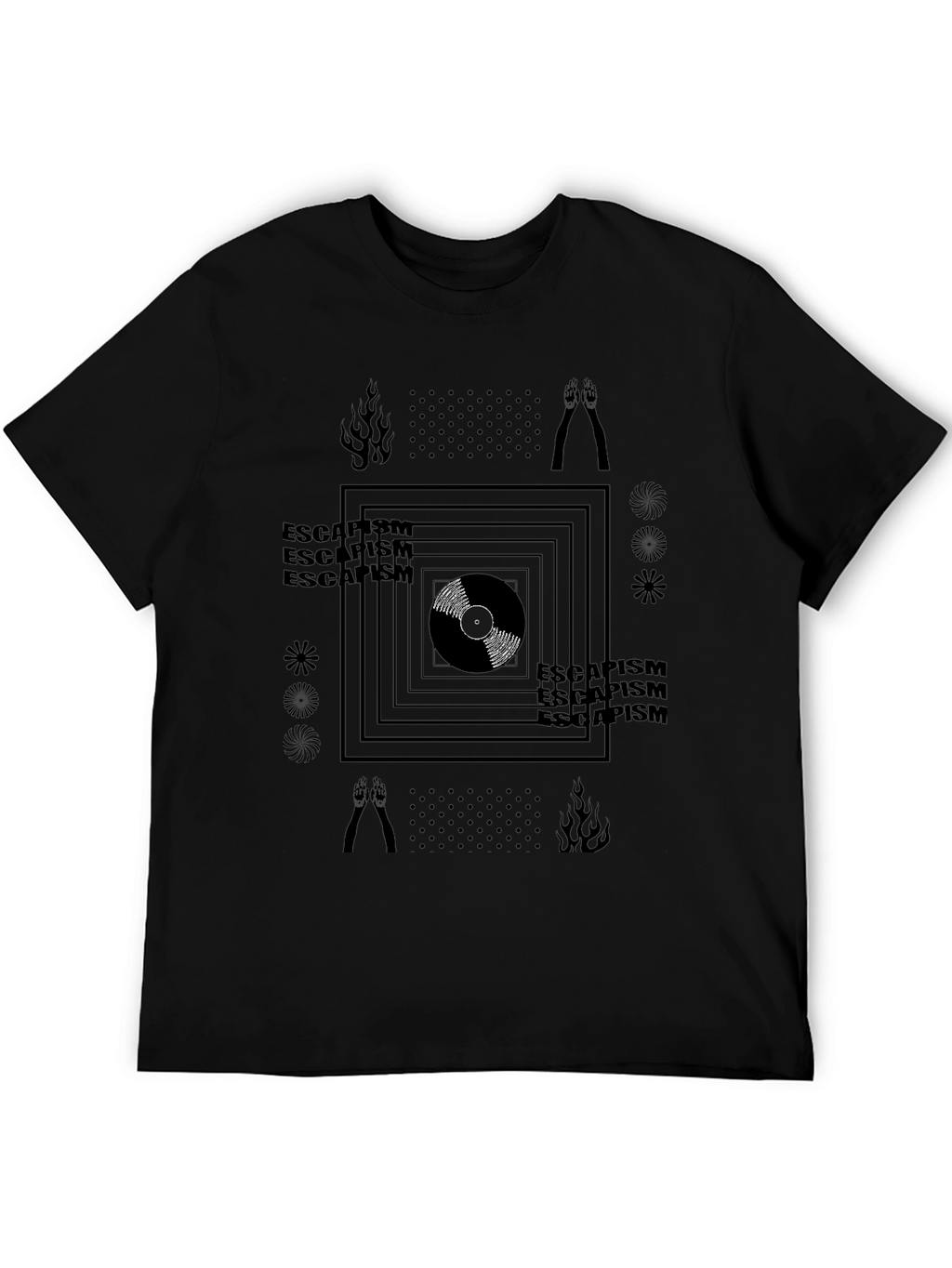 Escapism Graphic Tee - Black