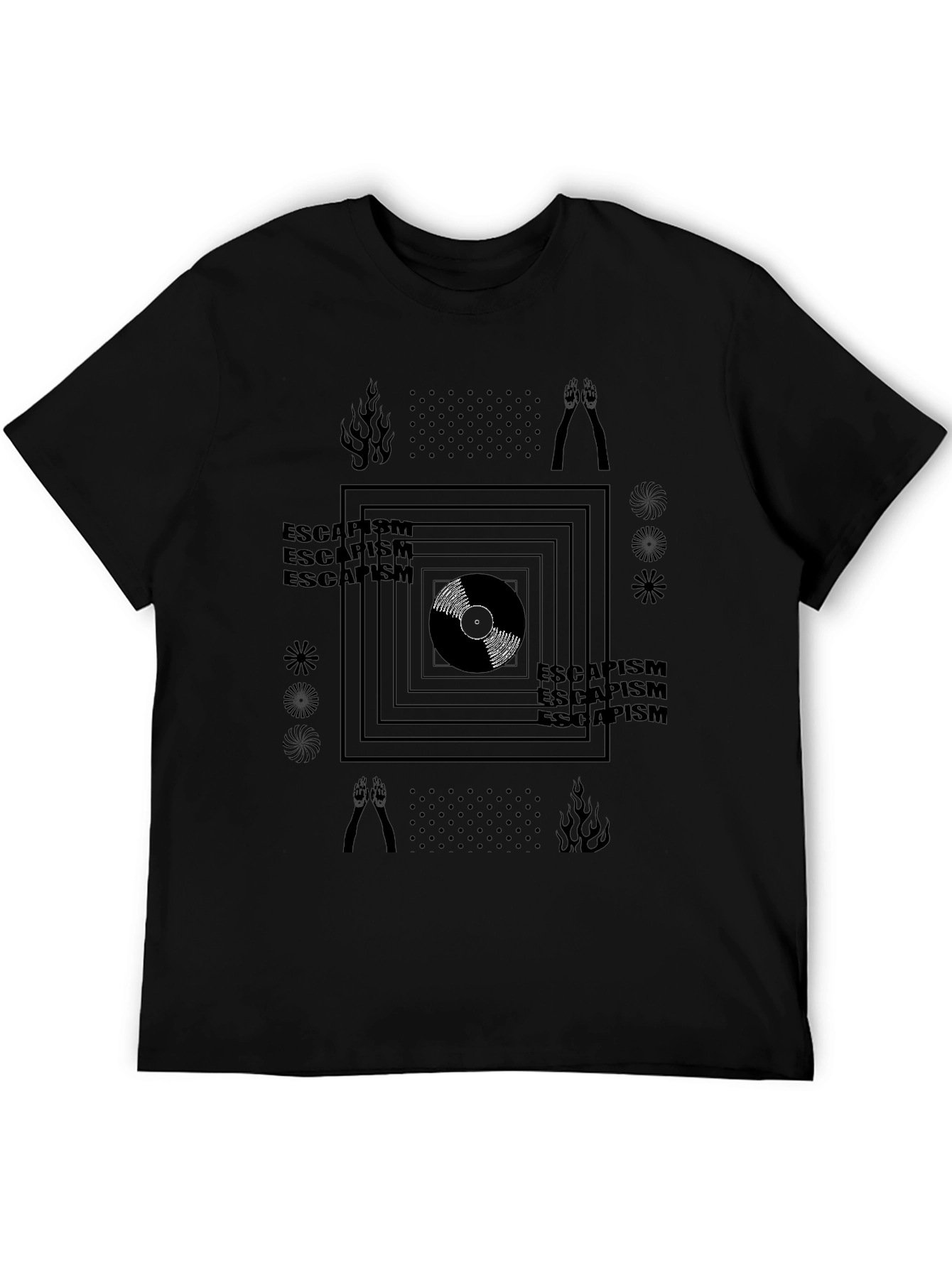 Escapism Graphic Tee - Black