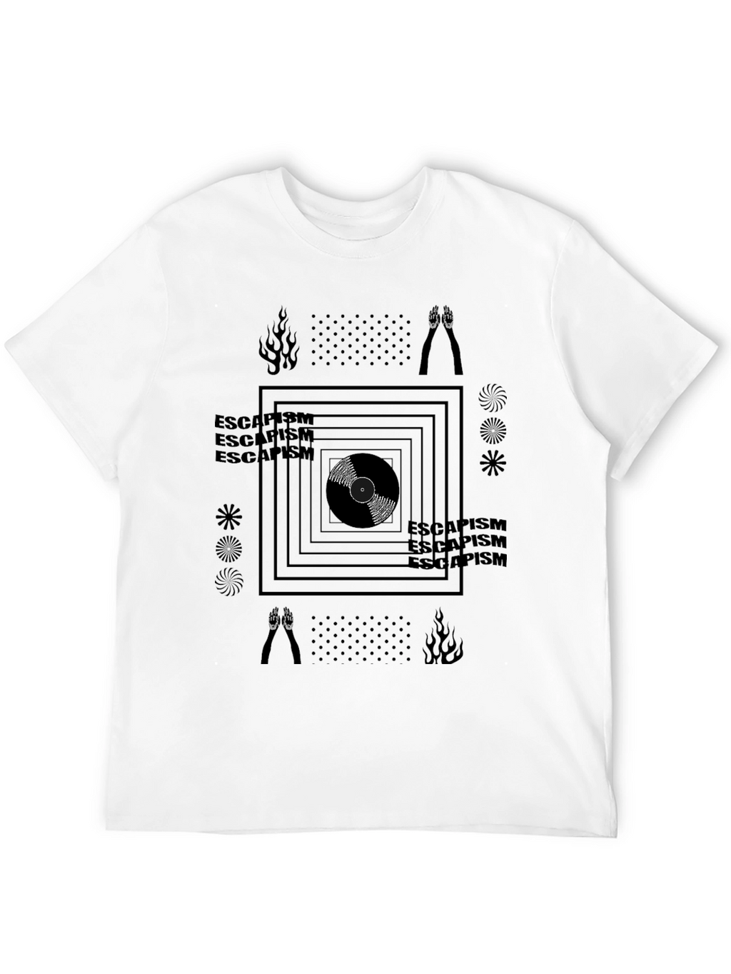 Escapism Graphic Tee - Black