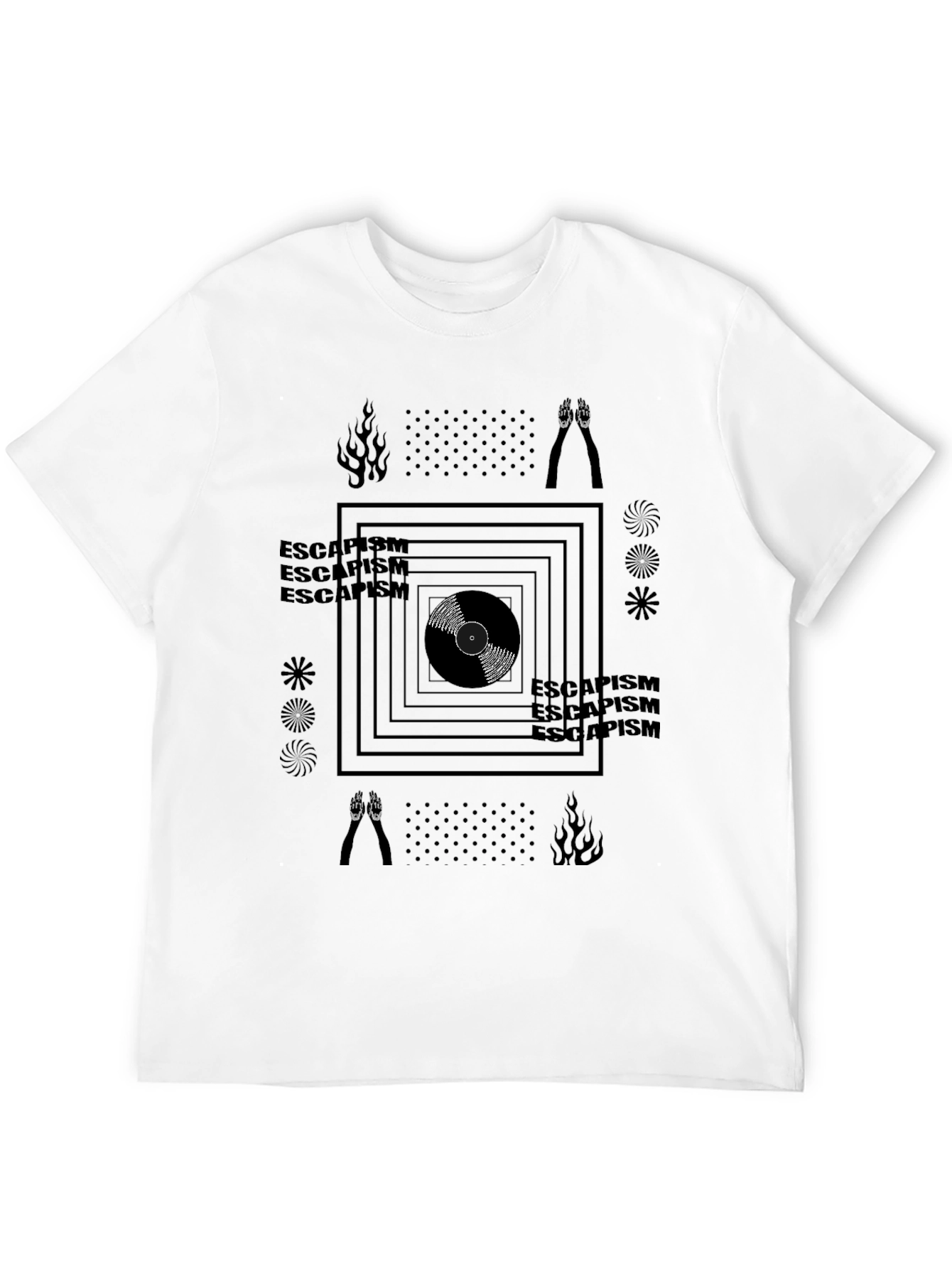 Escapism Graphic Tee - Black