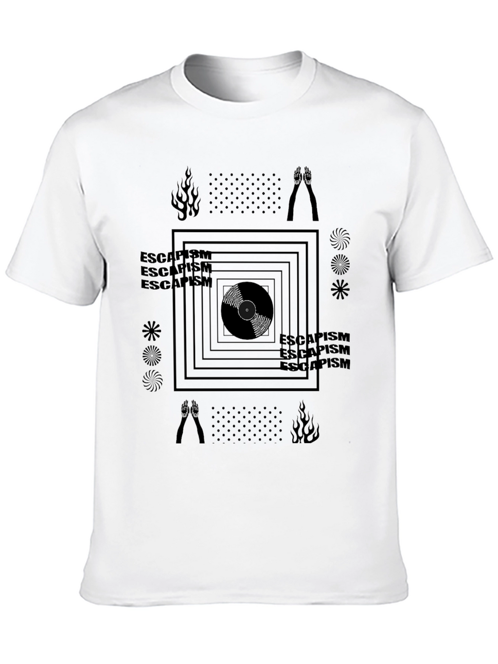 Escapism Graphic Tee - Black