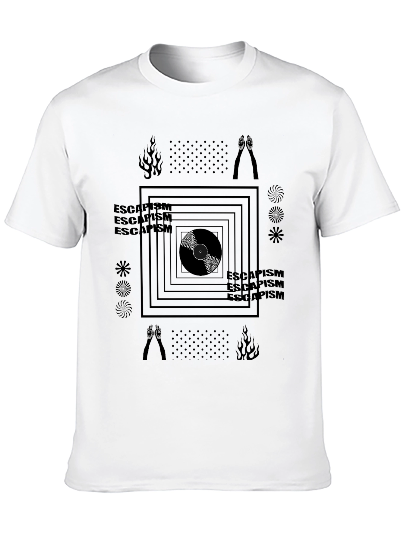 Escapism Graphic Tee - Black