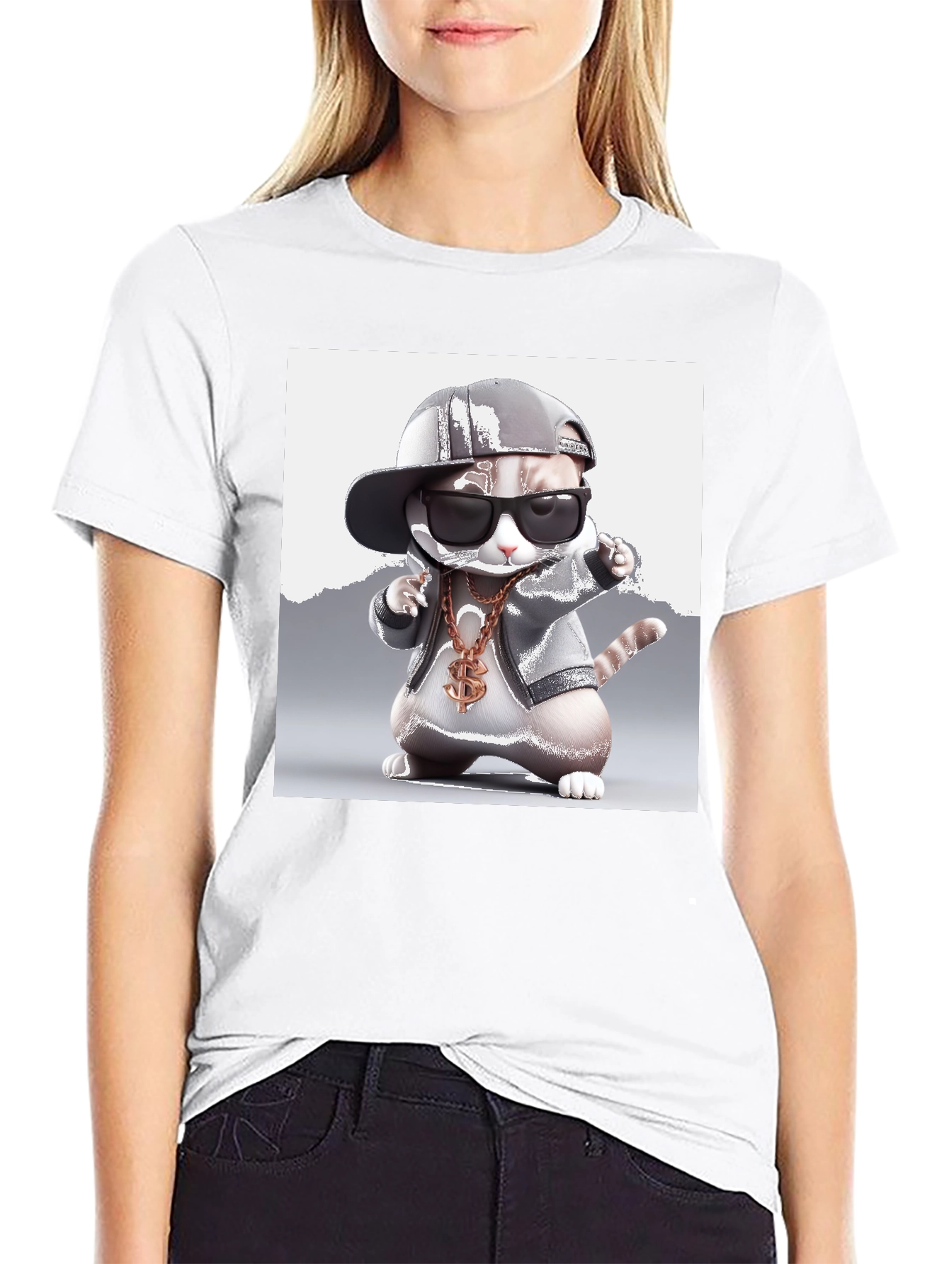 Cool Cat Tee - Gangster Kitty T-Shirt