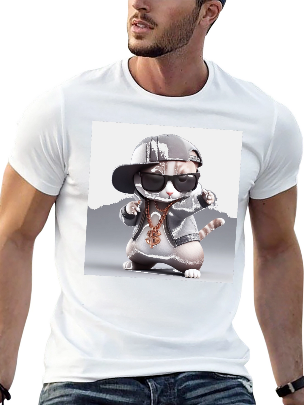 Cool Cat Tee - Gangster Kitty T-Shirt