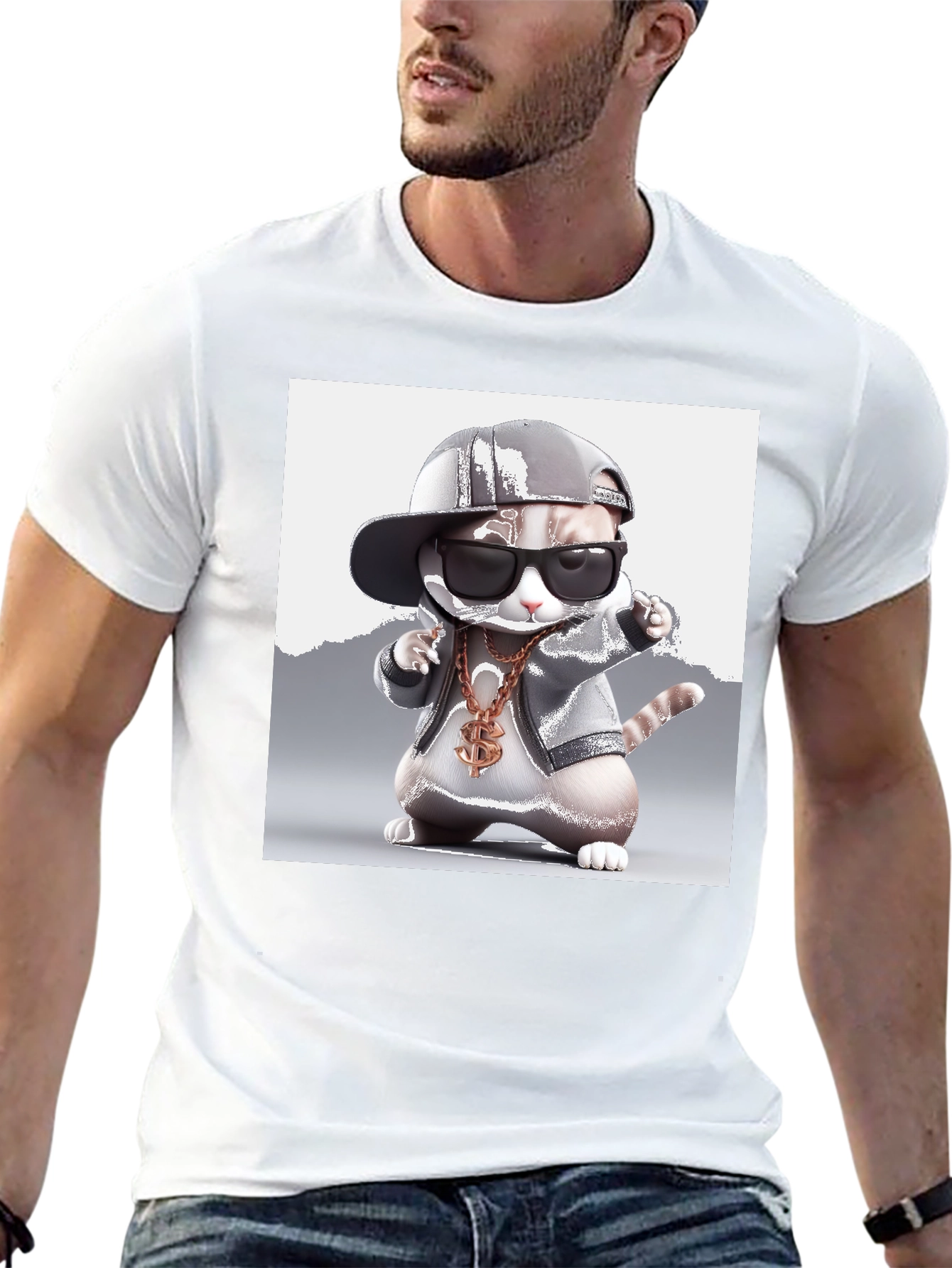Cool Cat Tee - Gangster Kitty T-Shirt