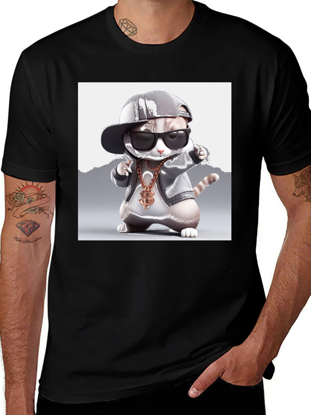 Cool Cat Tee - Gangster Kitty T-Shirt