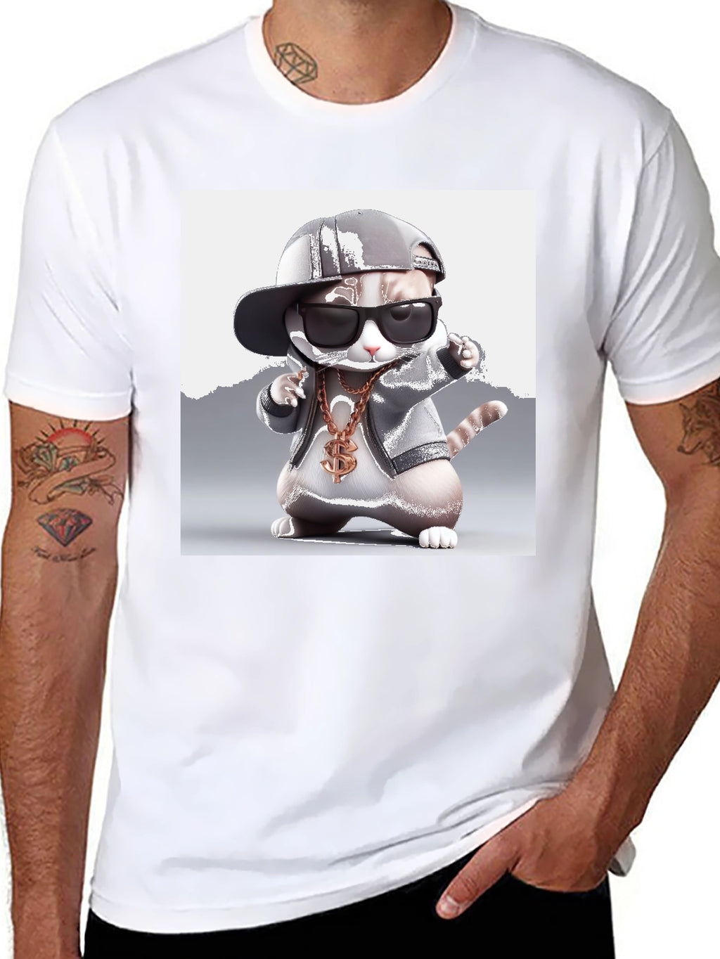 Cool Cat Tee - Gangster Kitty T-Shirt