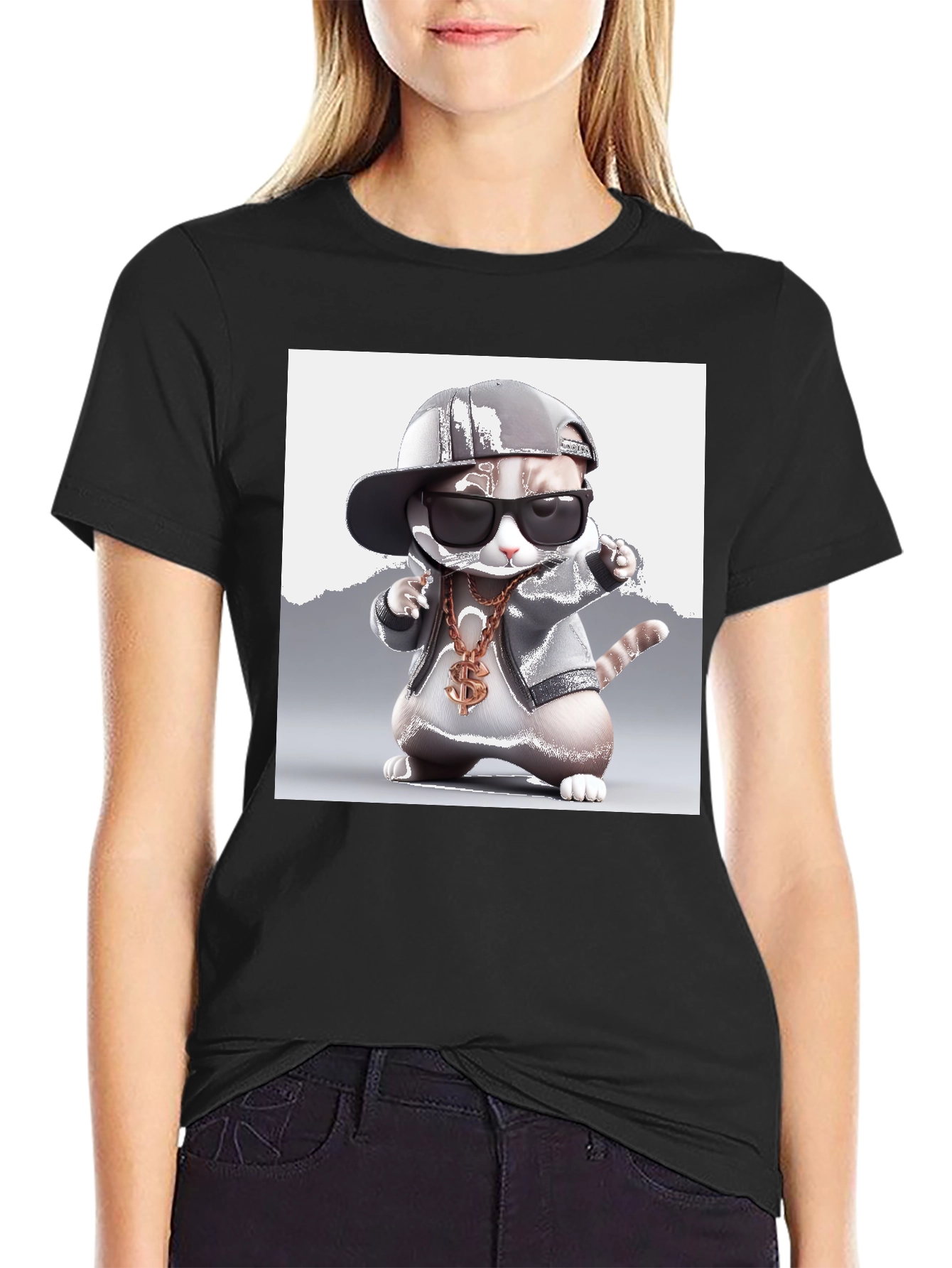 Cool Cat Tee - Gangster Kitty T-Shirt