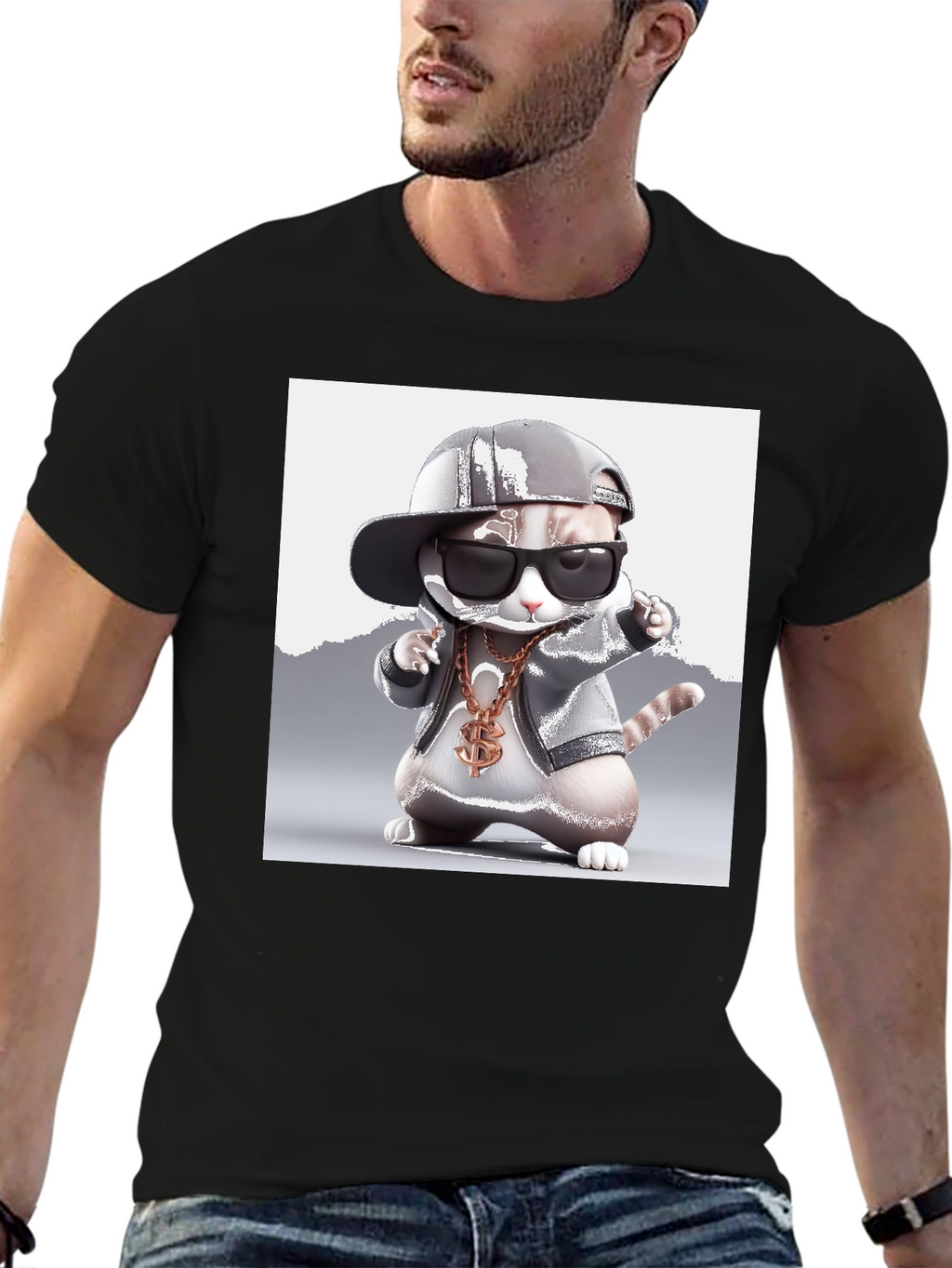 Cool Cat Tee - Gangster Kitty T-Shirt