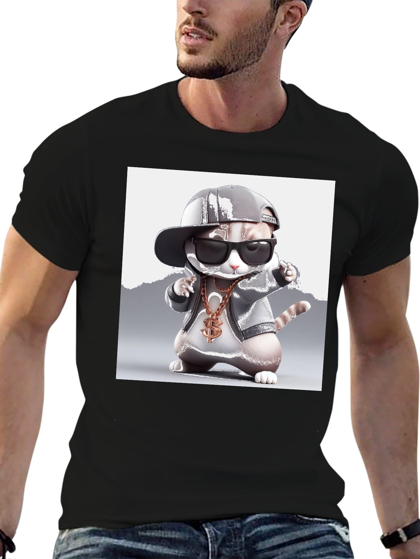 Cool Cat Tee - Gangster Kitty T-Shirt