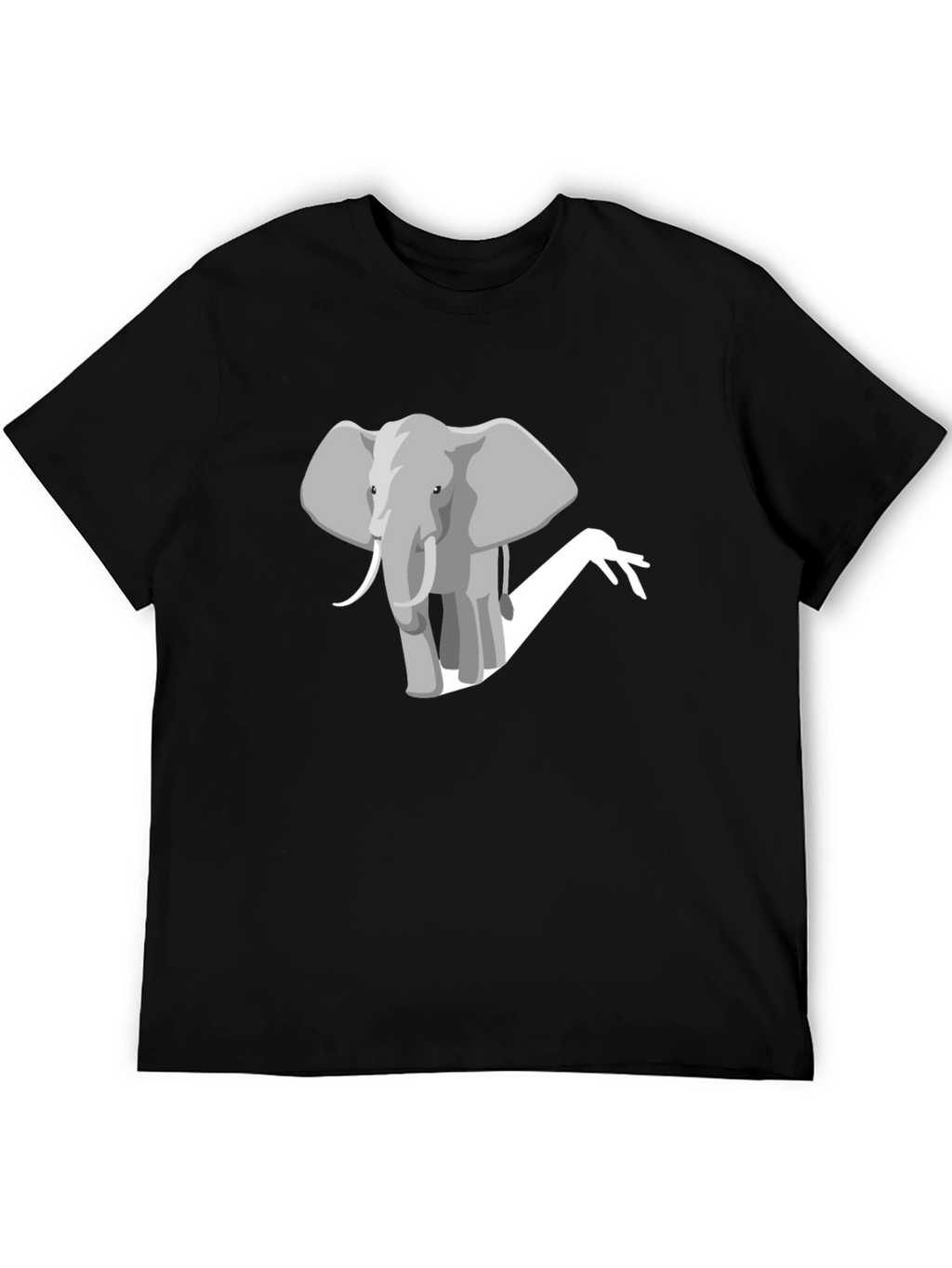 Elephant Graphic Tee - Mens Black T-Shirt