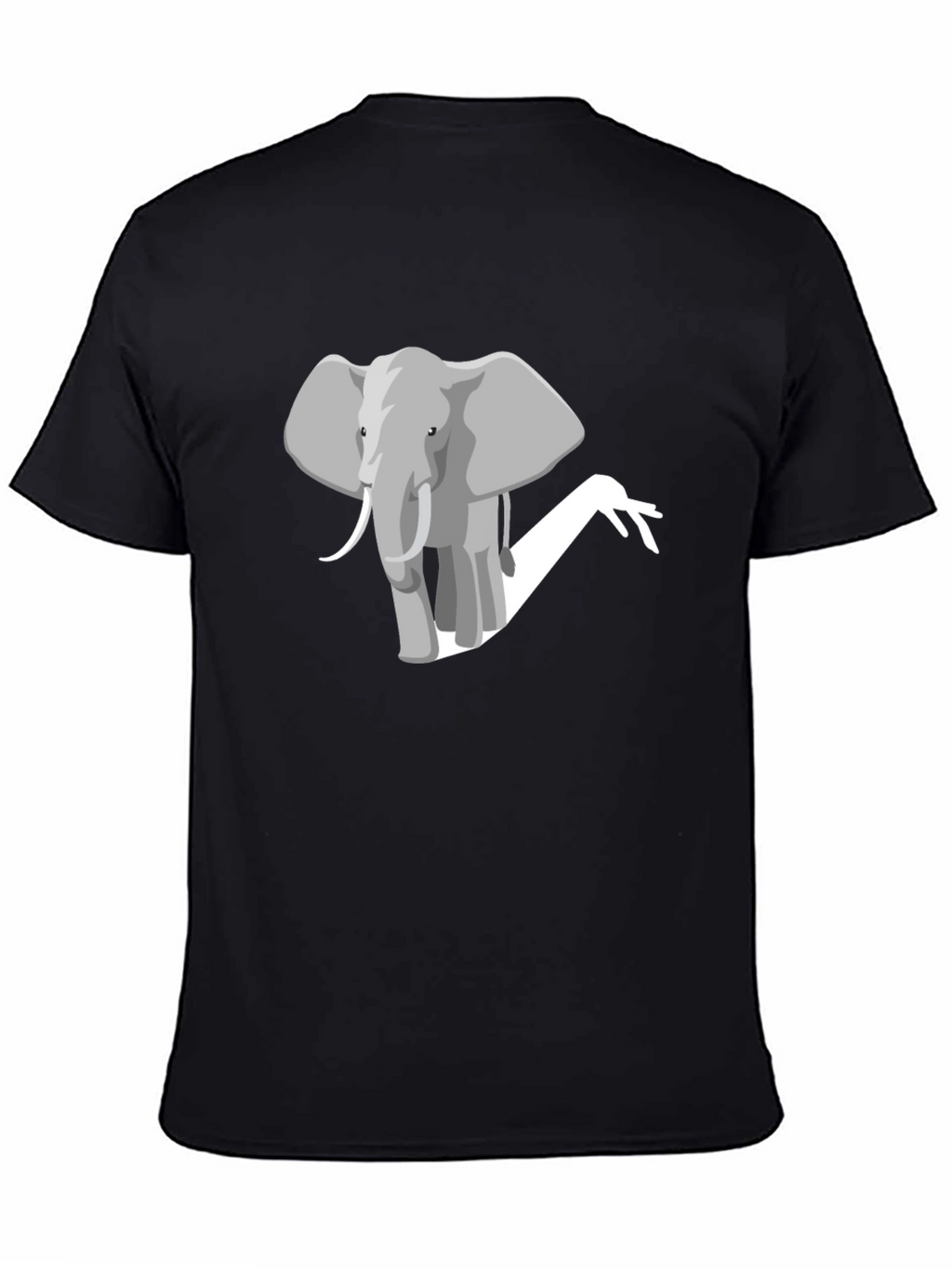 Elephant Graphic Tee - Mens Black T-Shirt