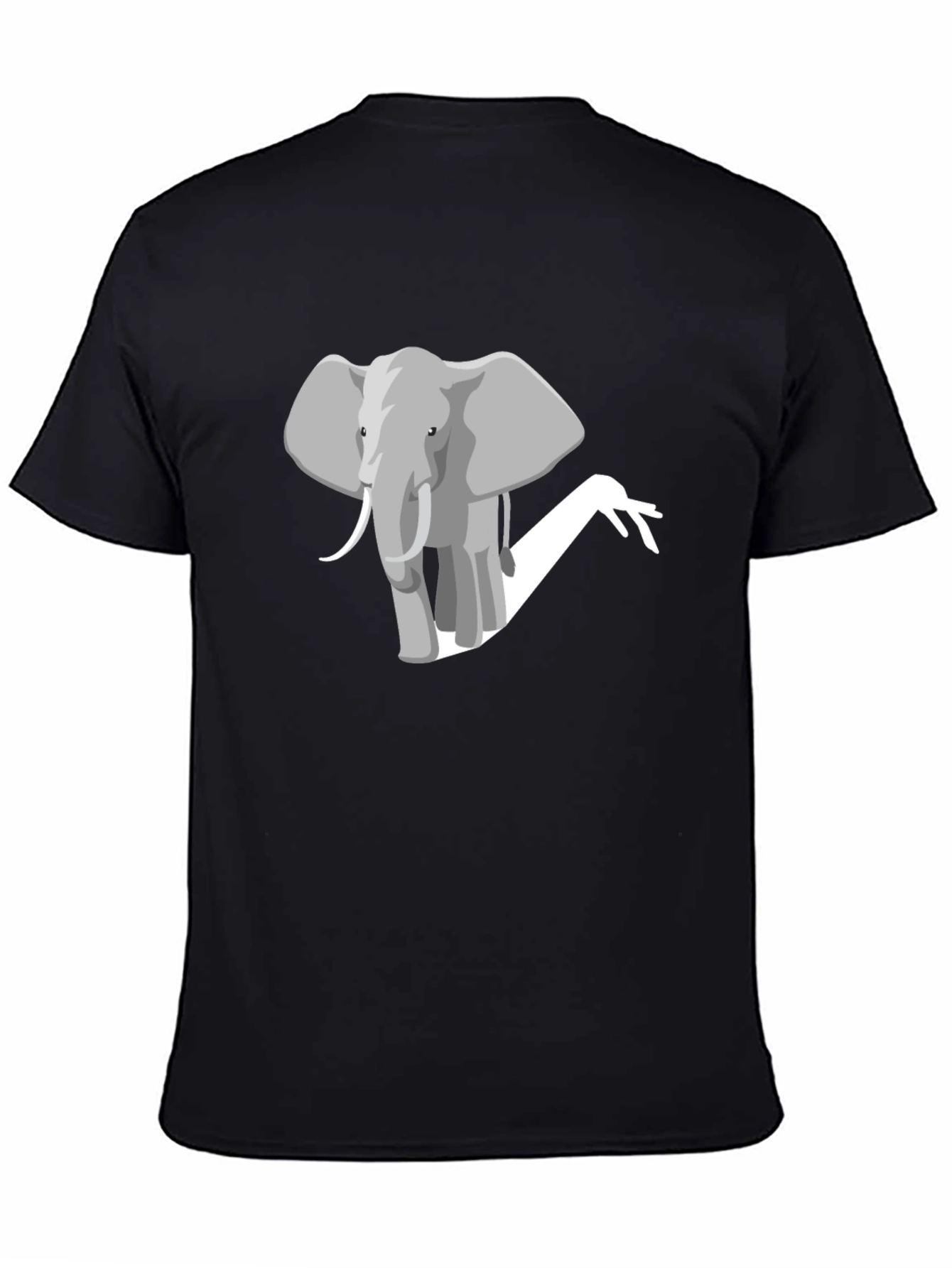Elephant Graphic Tee - Mens Black T-Shirt