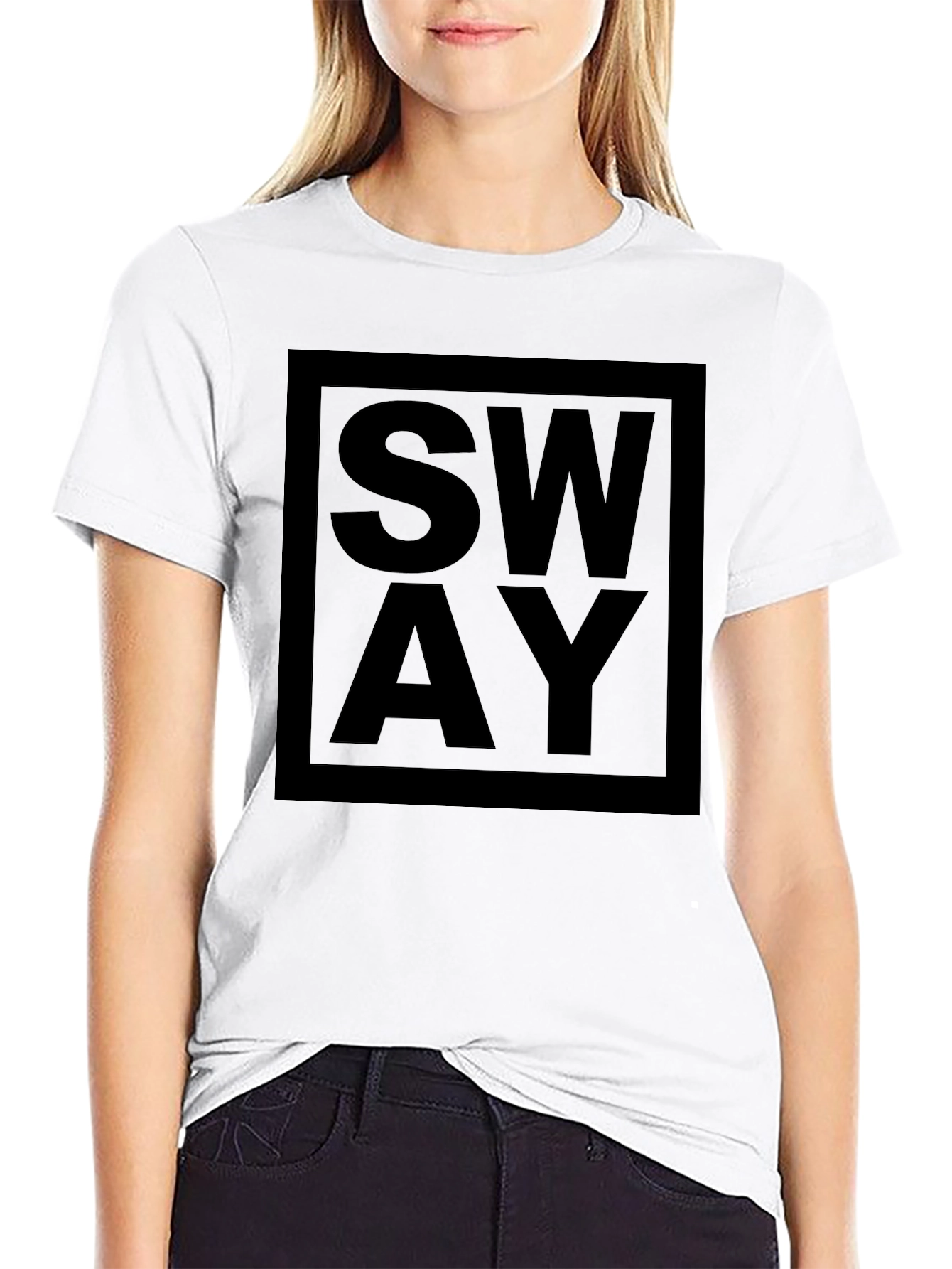 Sway Graphic Tee - Modern Black T-Shirt