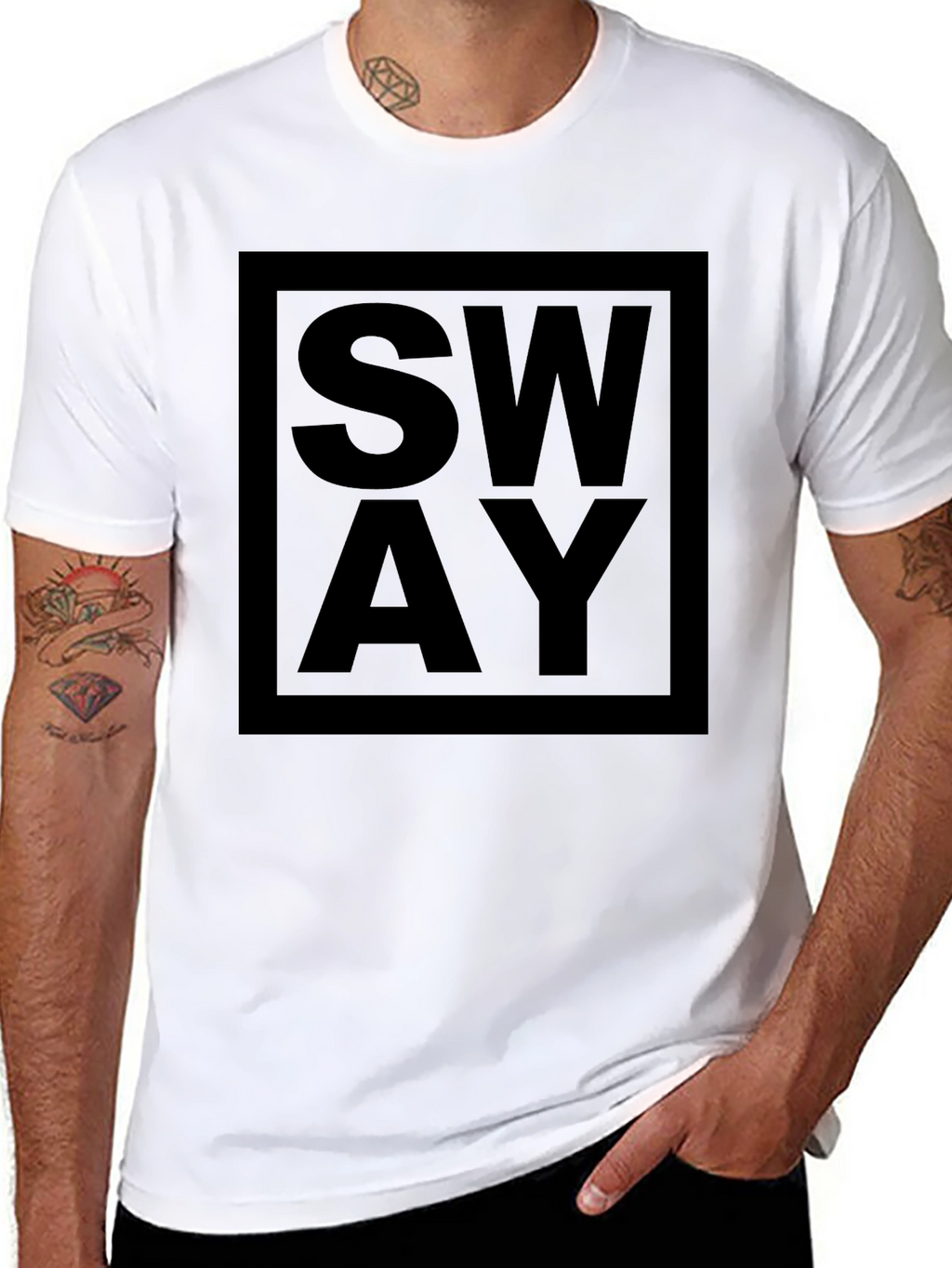 Sway Graphic Tee - Modern Black T-Shirt