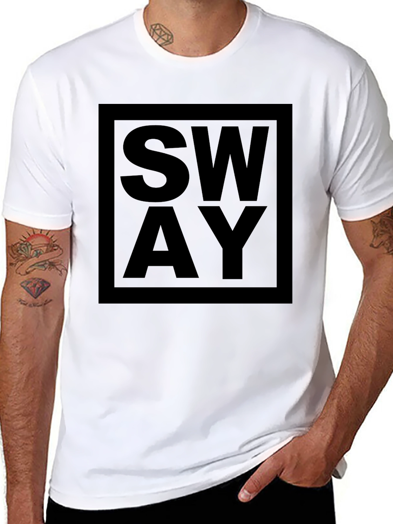 Sway Graphic Tee - Modern Black T-Shirt