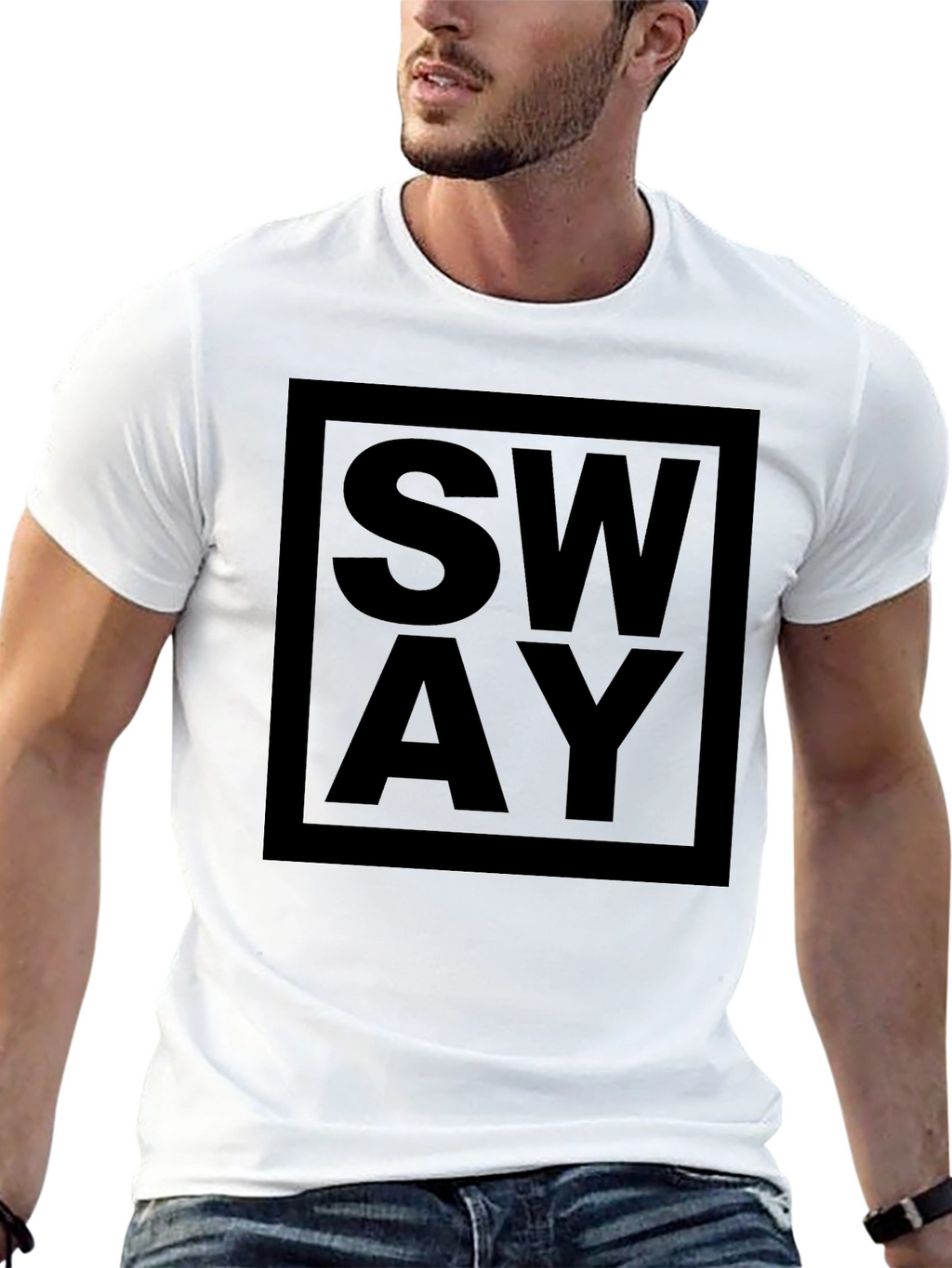 Sway Graphic Tee - Modern Black T-Shirt