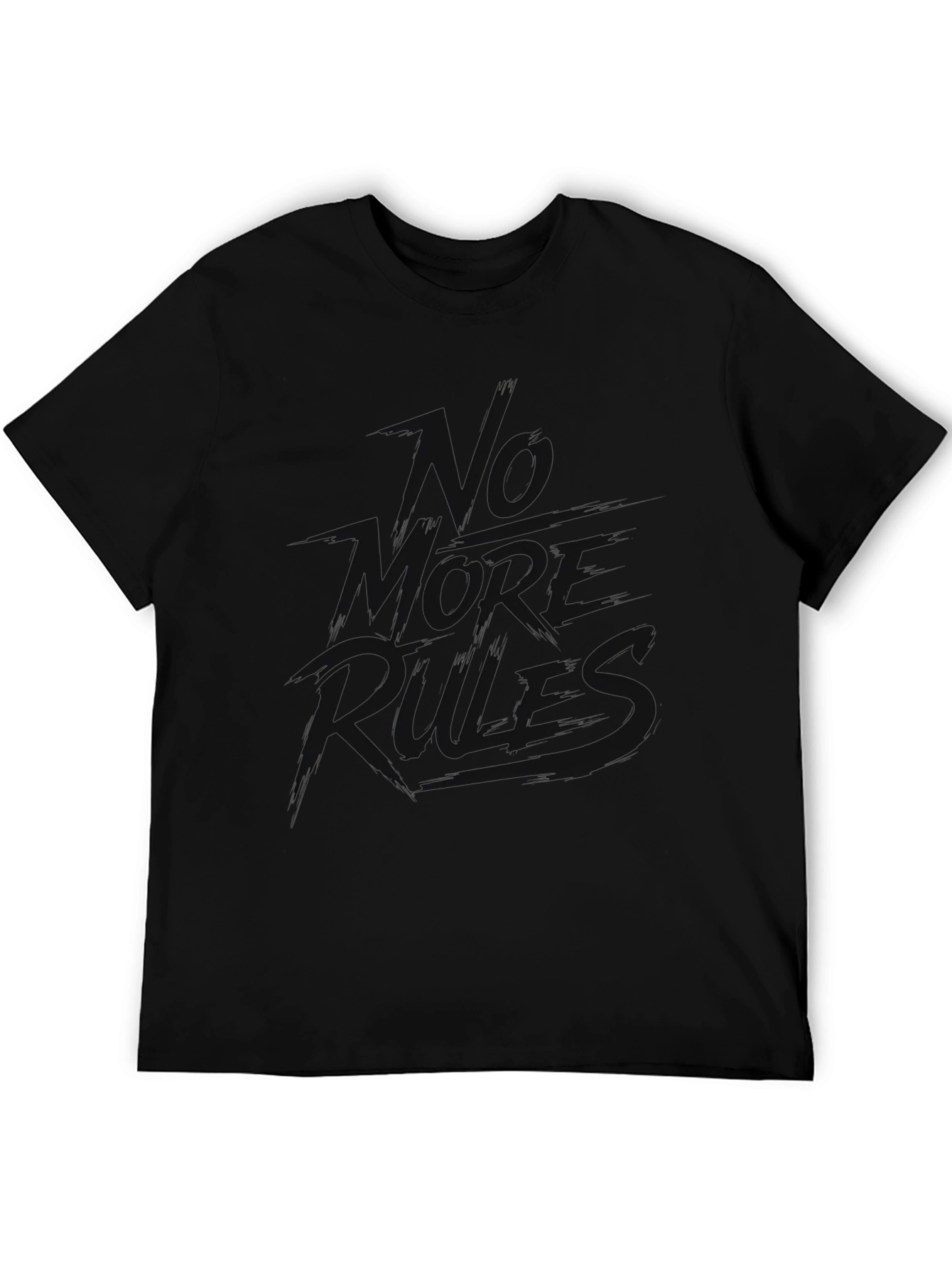 No More Rules Black Graphic Tee