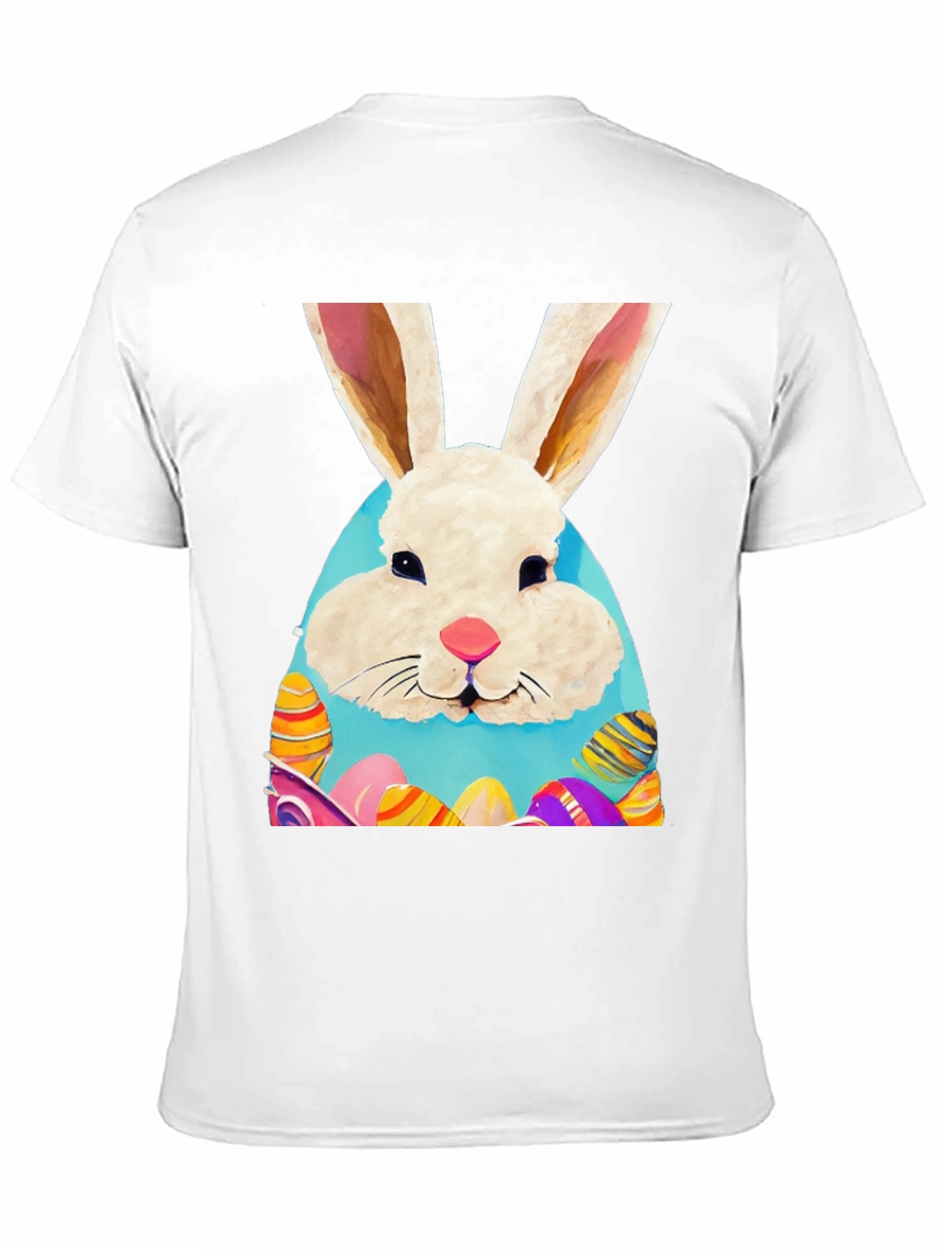 Easter Bunny T-Shirt: Cute Rabbit & Eggs Design