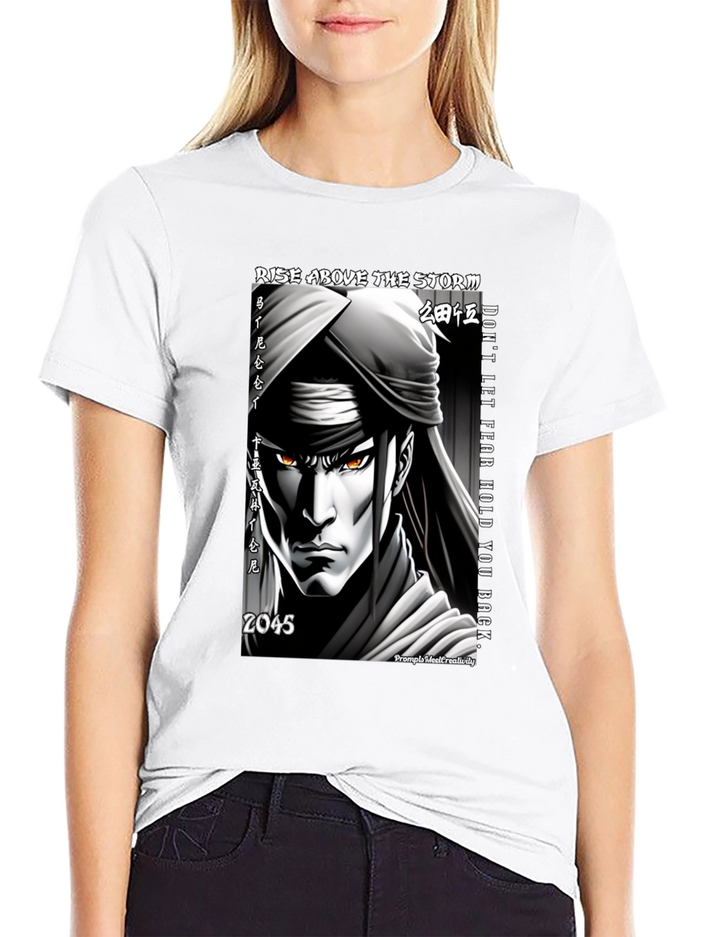 Anime Warrior Graphic Tee