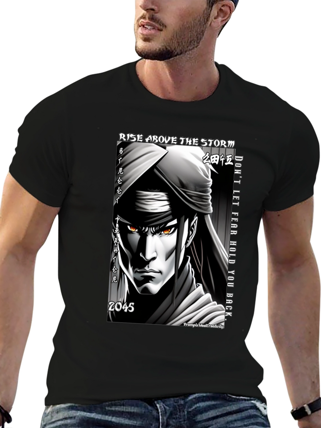 Anime Warrior Graphic Tee