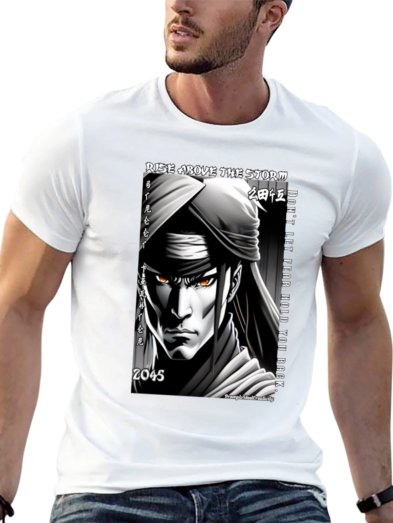 Anime Warrior Graphic Tee