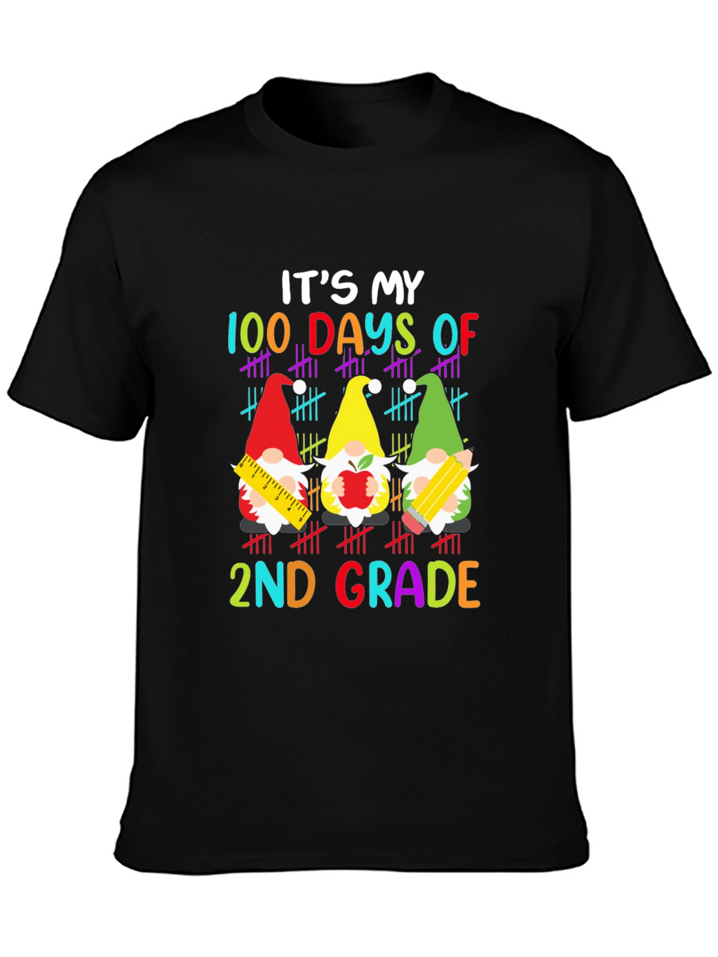 100 Days of 2nd Grade Gnome T-Shirt