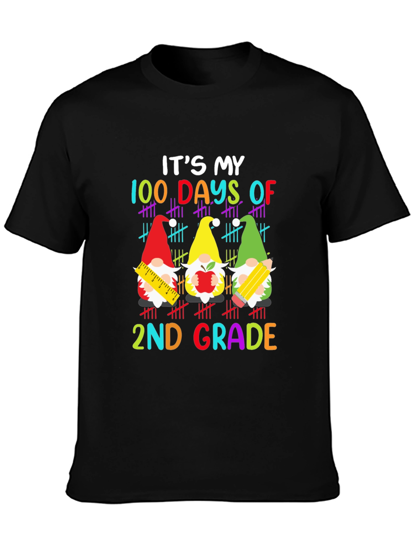 100 Days of 2nd Grade Gnome T-Shirt