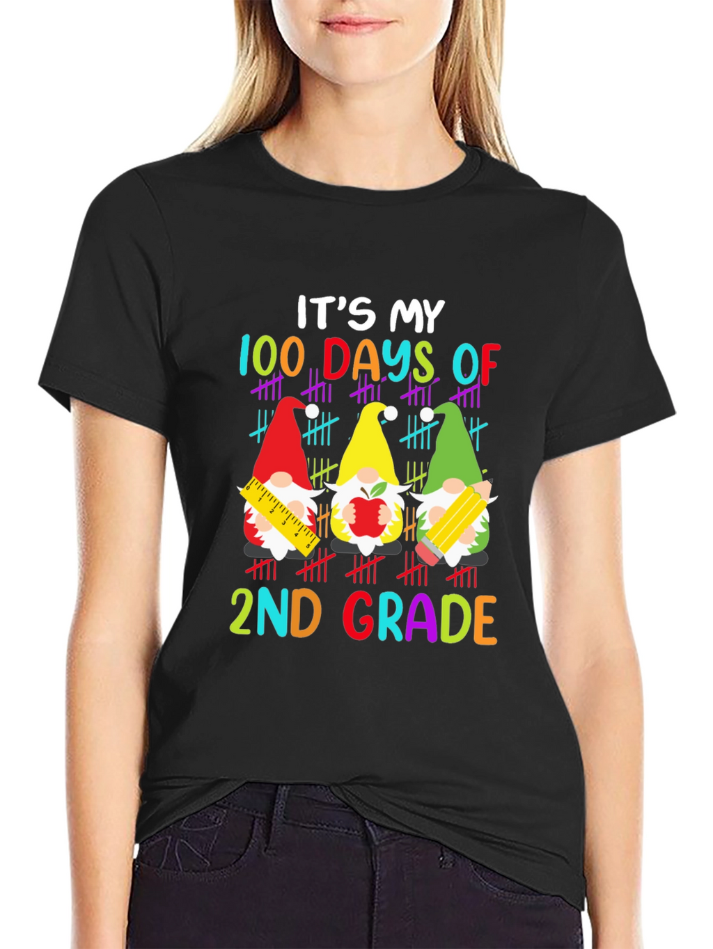 100 Days of 2nd Grade Gnome T-Shirt