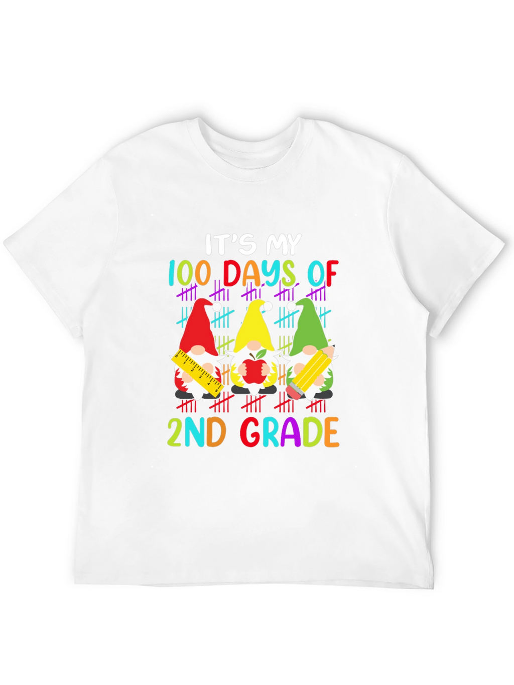 100 Days of 2nd Grade Gnome T-Shirt