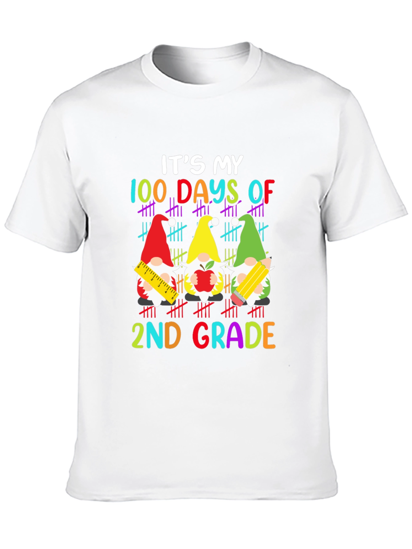 100 Days of 2nd Grade Gnome T-Shirt