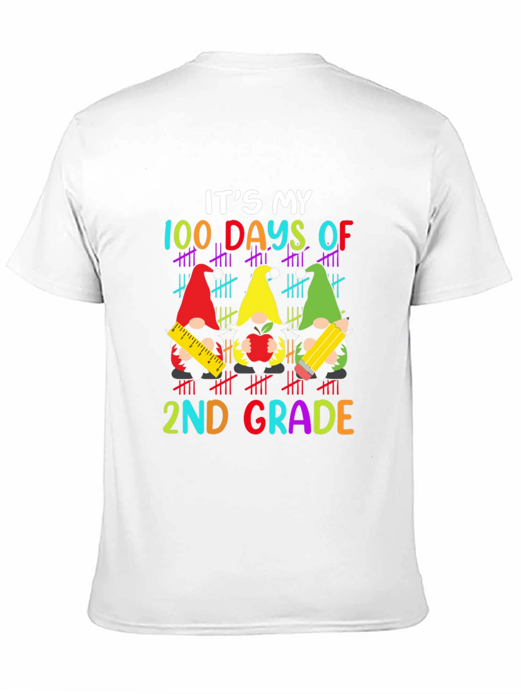 100 Days of 2nd Grade Gnome T-Shirt