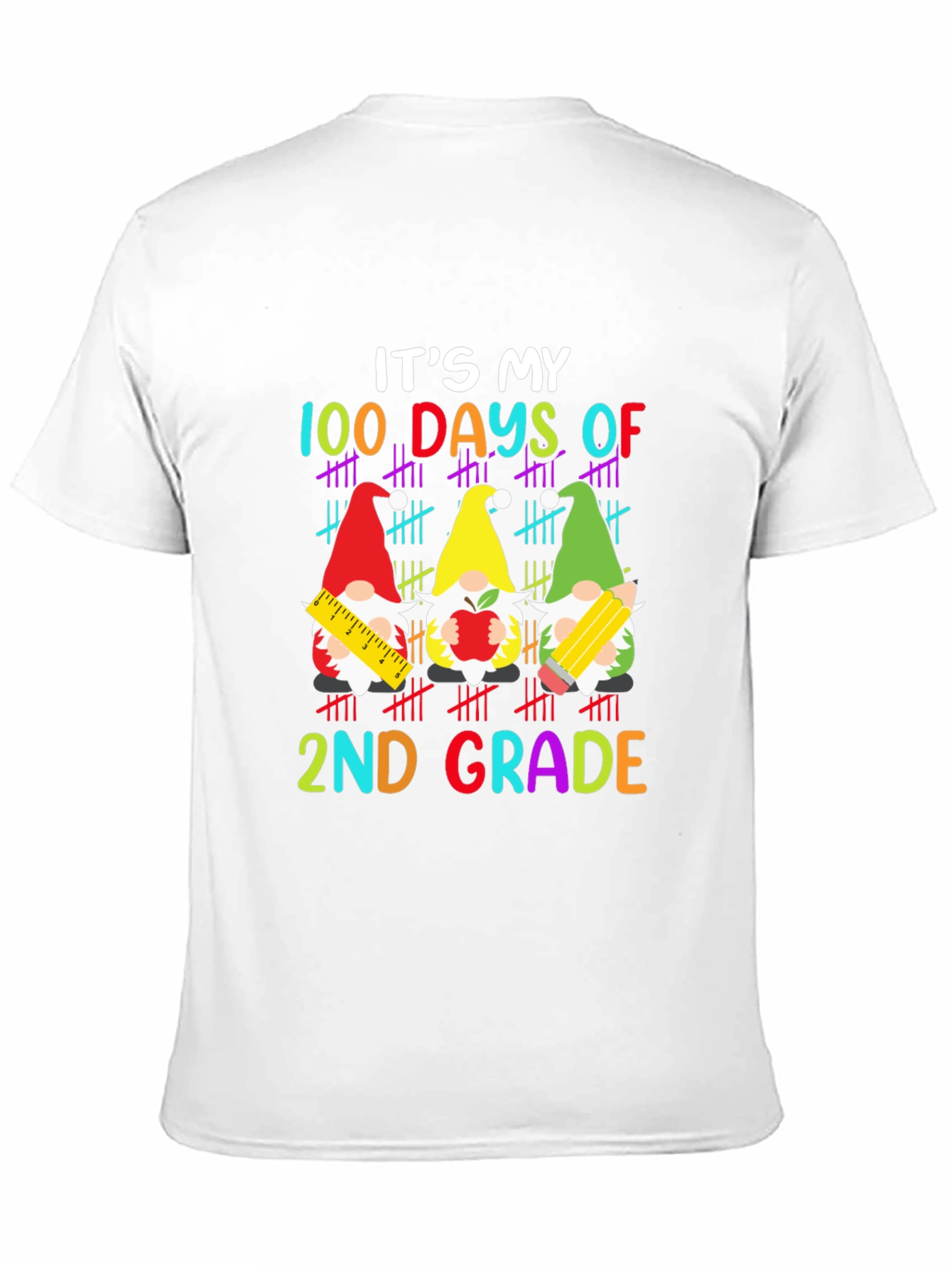 100 Days of 2nd Grade Gnome T-Shirt