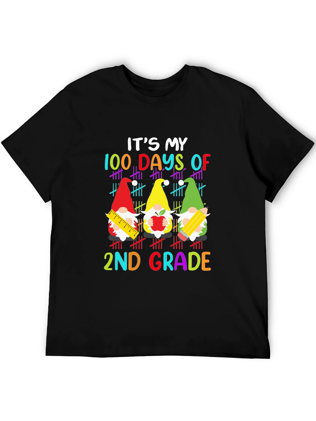 100 Days of 2nd Grade Gnome T-Shirt