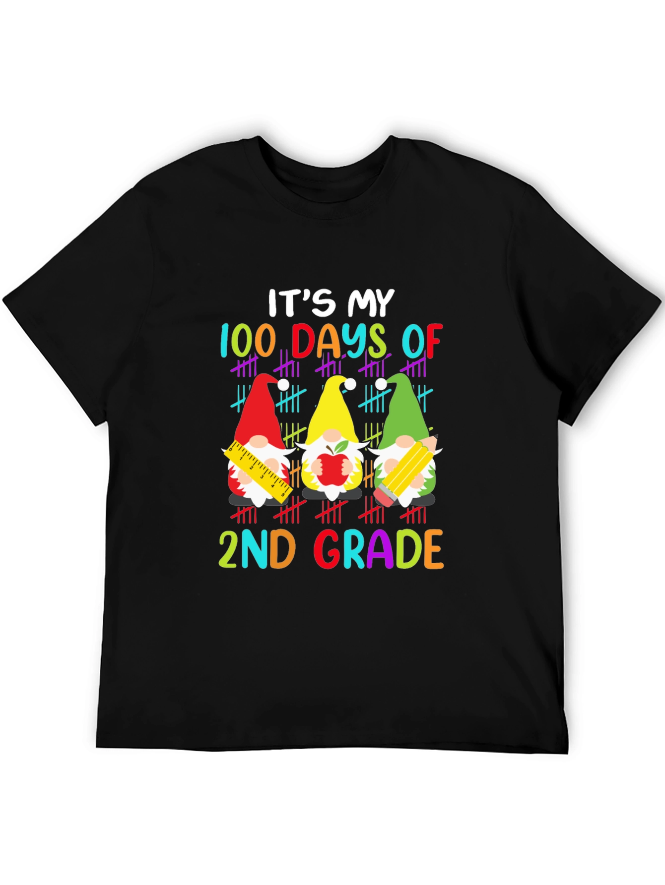 100 Days of 2nd Grade Gnome T-Shirt