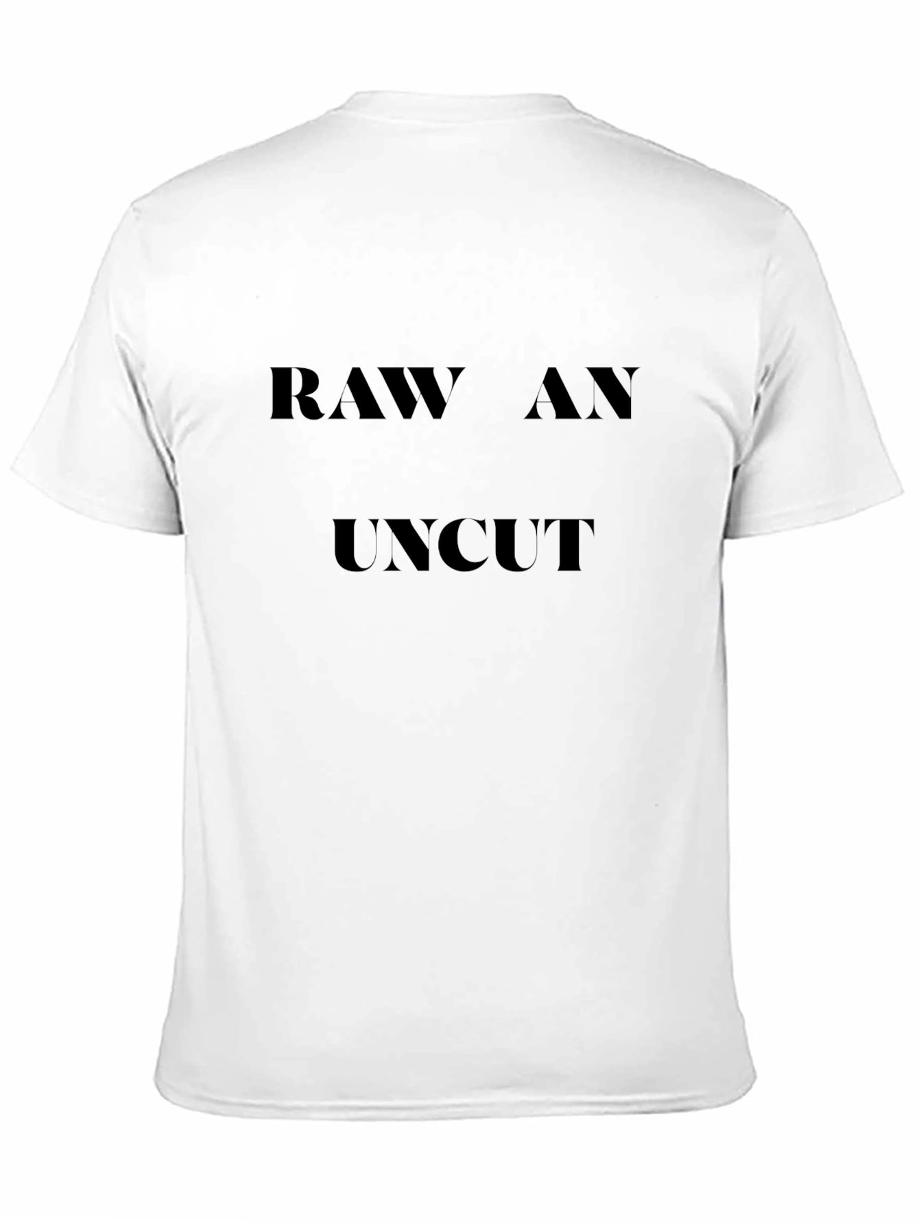 Raw and Uncut Black Graphic T-Shirt