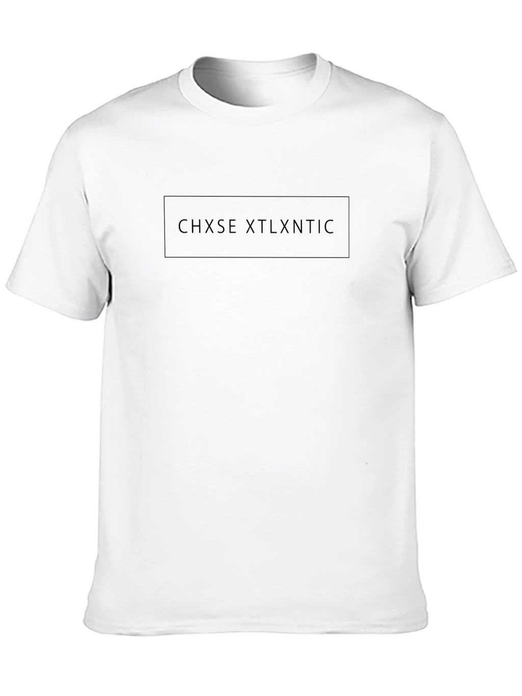 Stylish Black CHXSE XTLXNTIC Graphic Tee