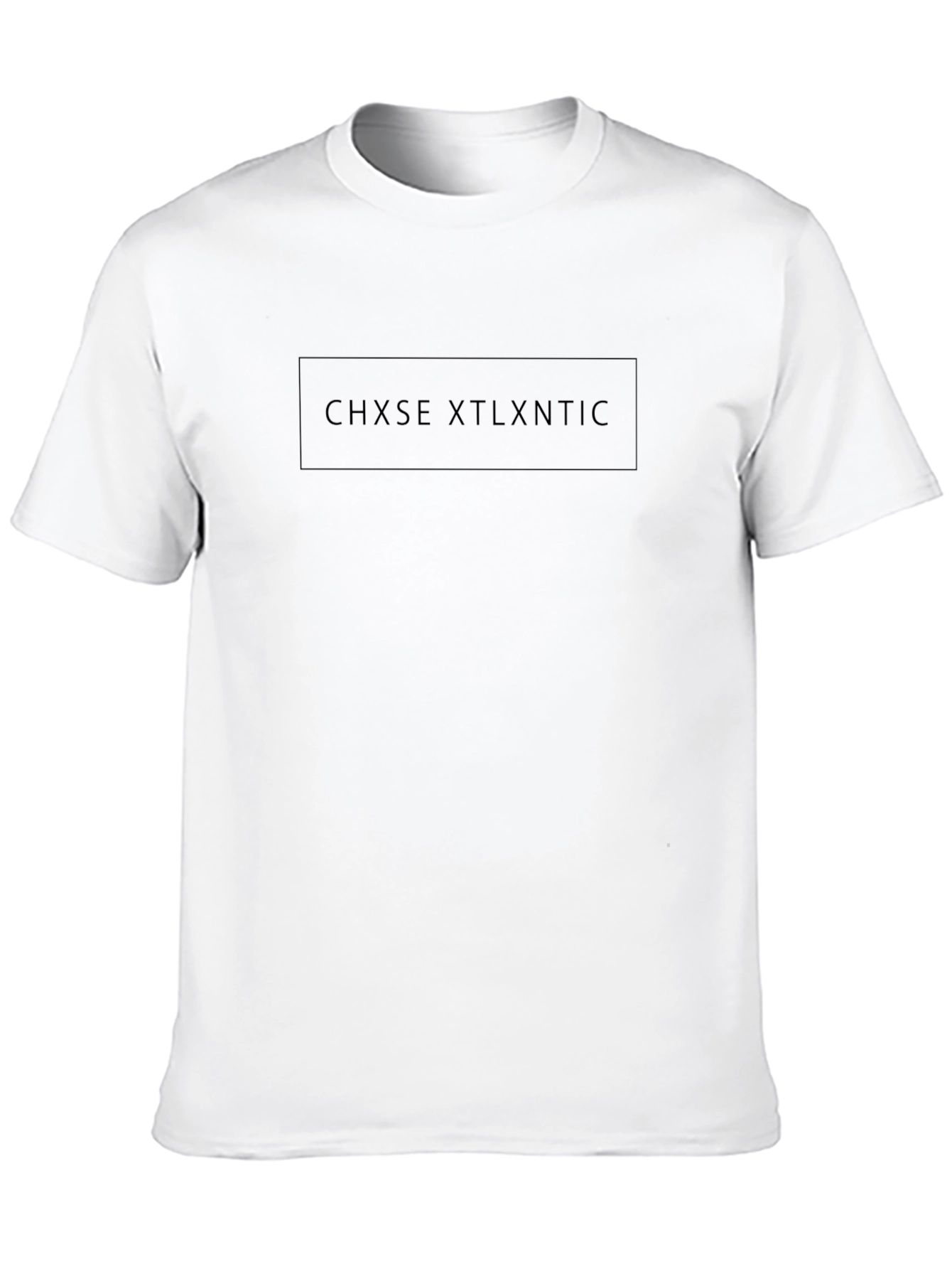 Stylish Black CHXSE XTLXNTIC Graphic Tee