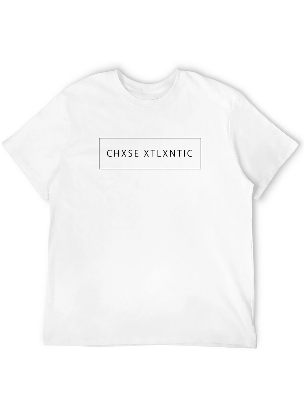 Stylish Black CHXSE XTLXNTIC Graphic Tee