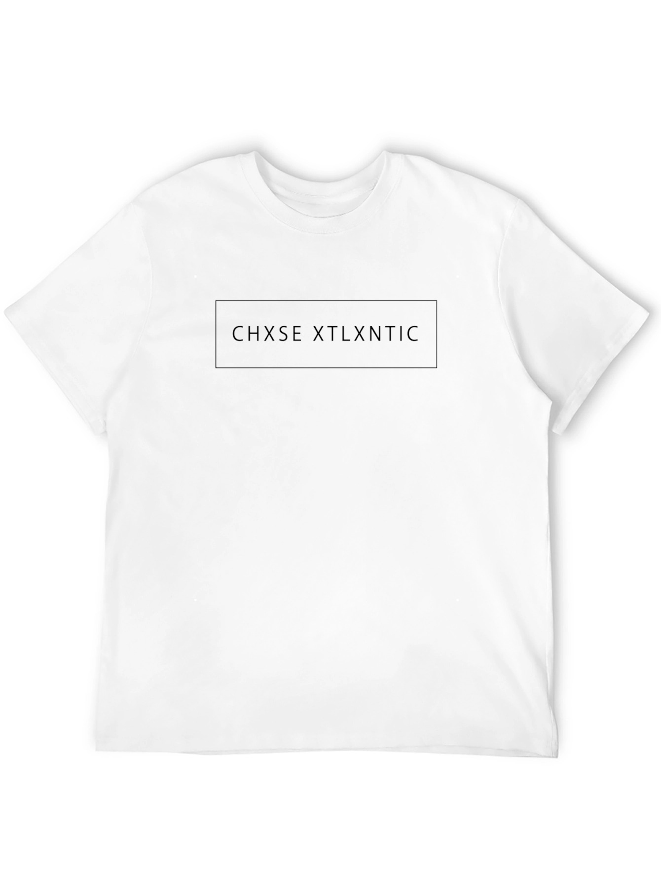 Stylish Black CHXSE XTLXNTIC Graphic Tee