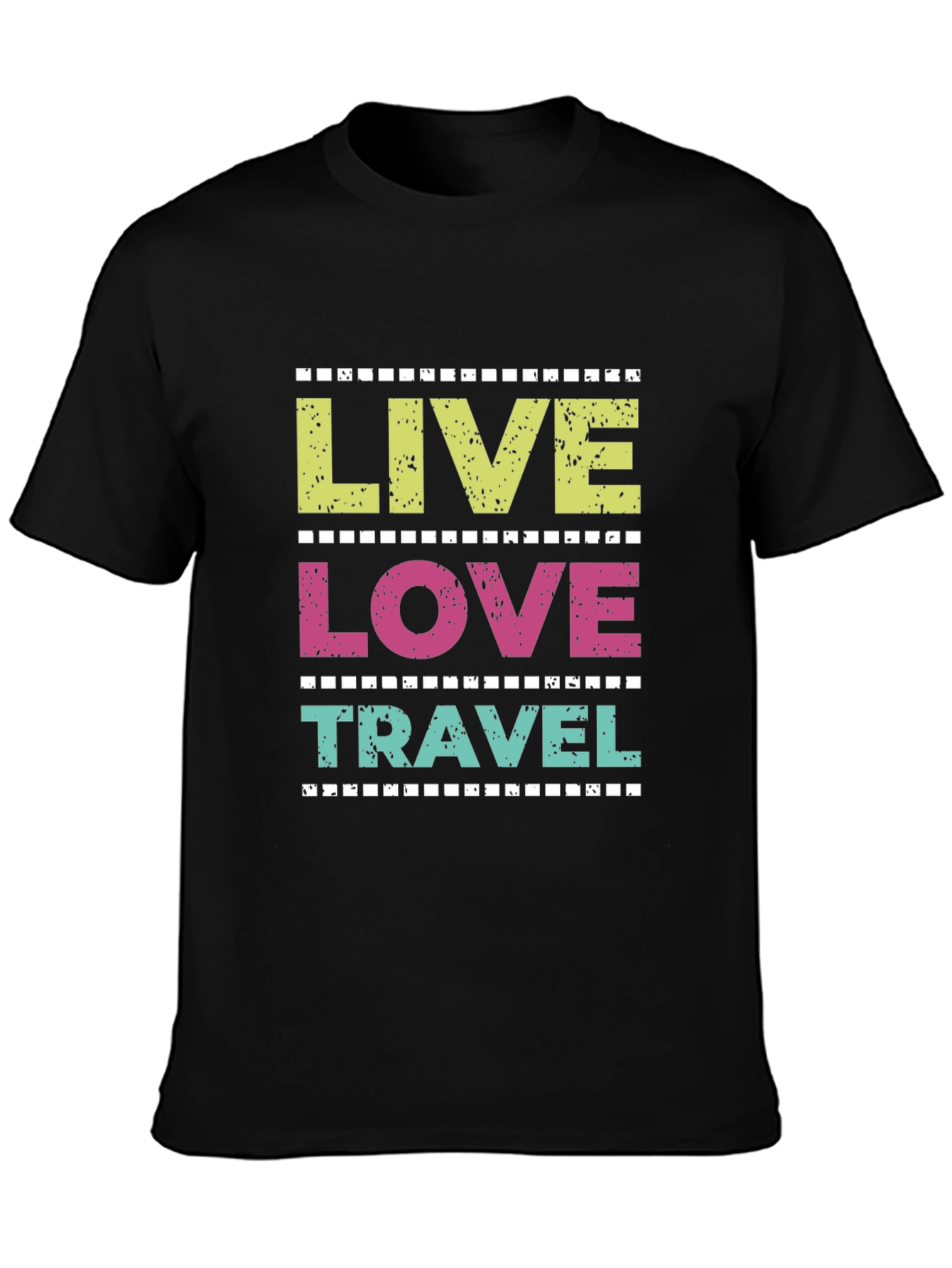 Live Love Travel Graphic Tee - Trendy Vacation T-Shirt
