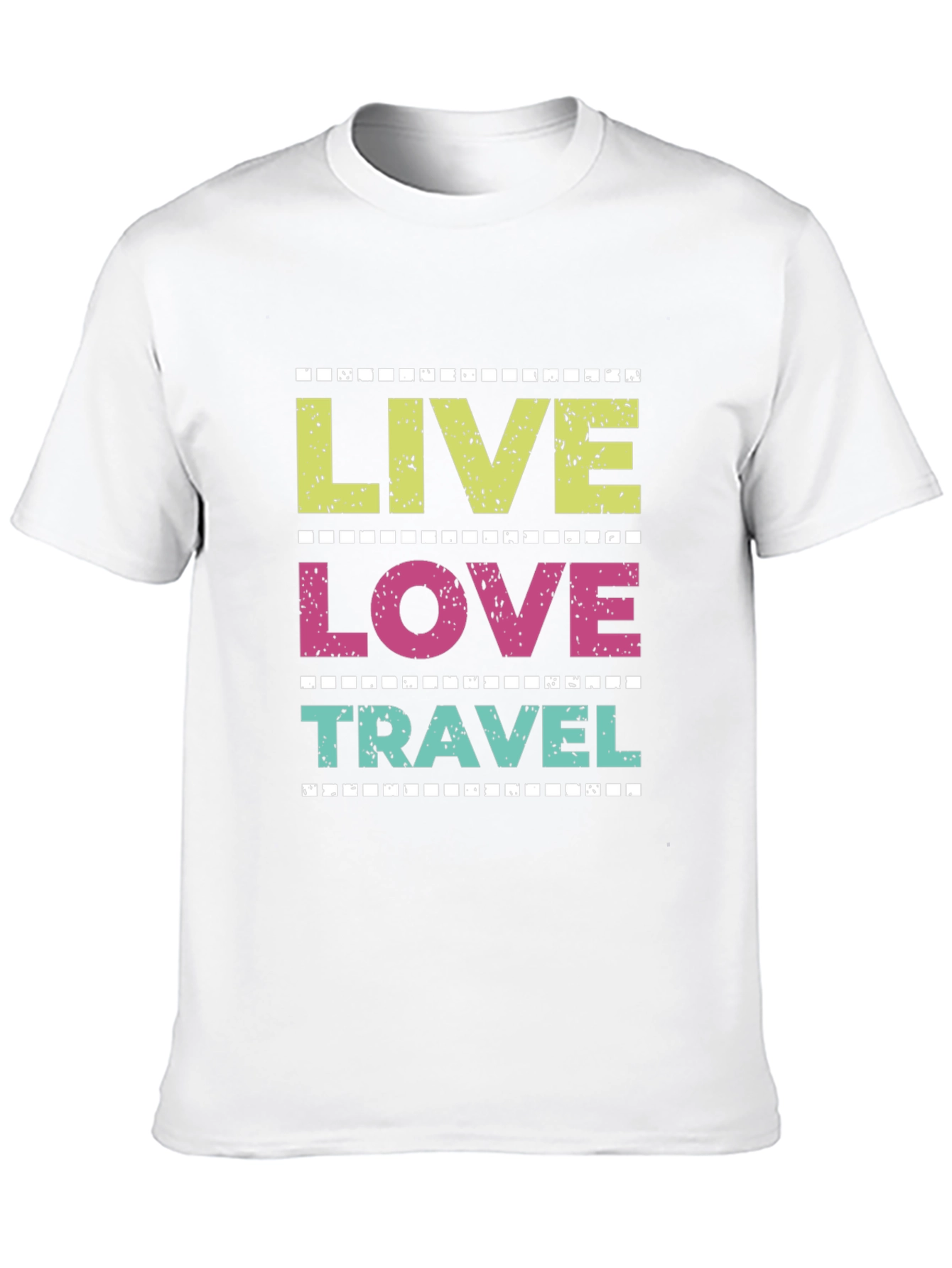 Live Love Travel Graphic Tee - Trendy Vacation T-Shirt