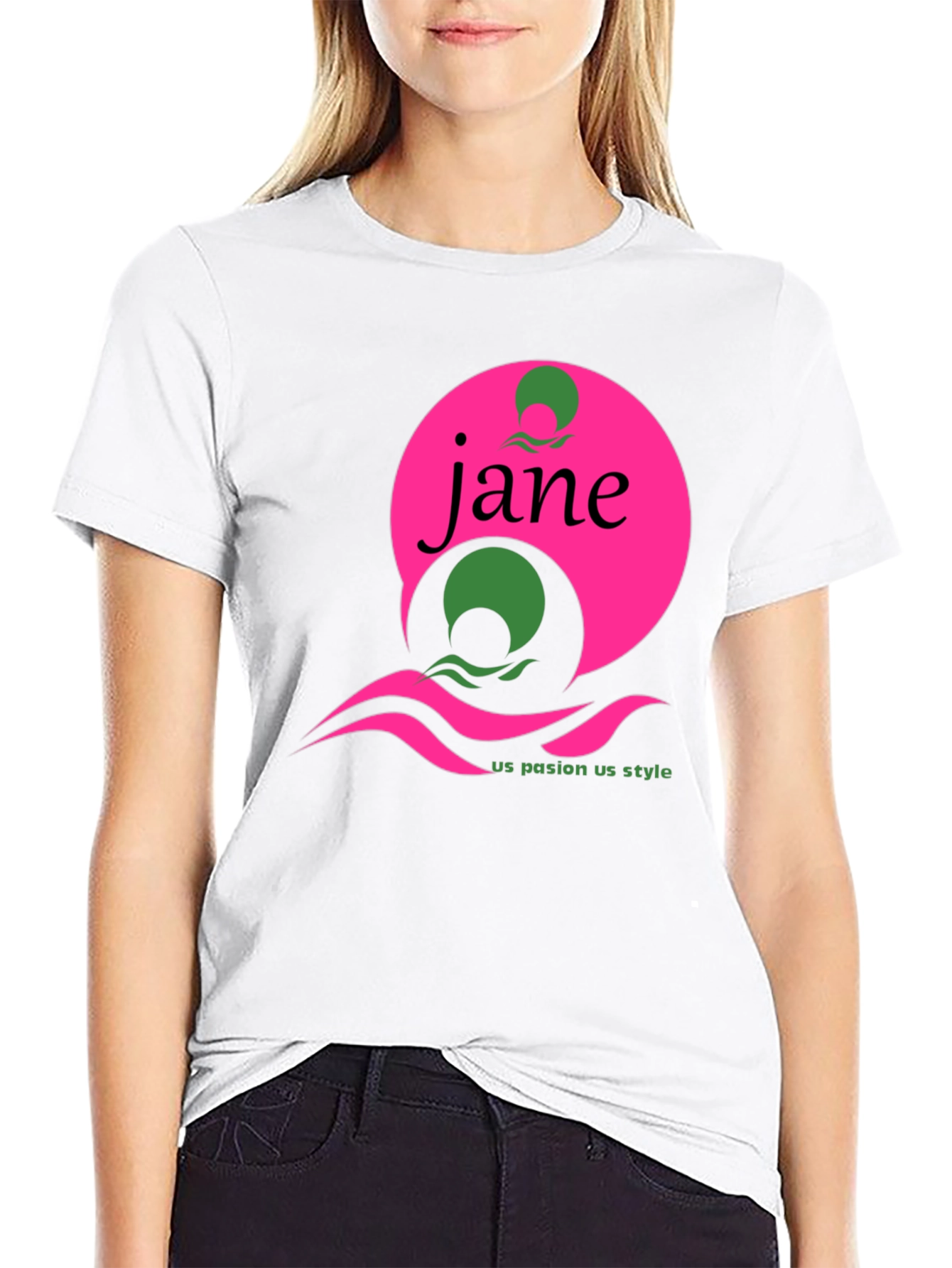 Jane Graphic Tee - Black Short Sleeve T-Shirt