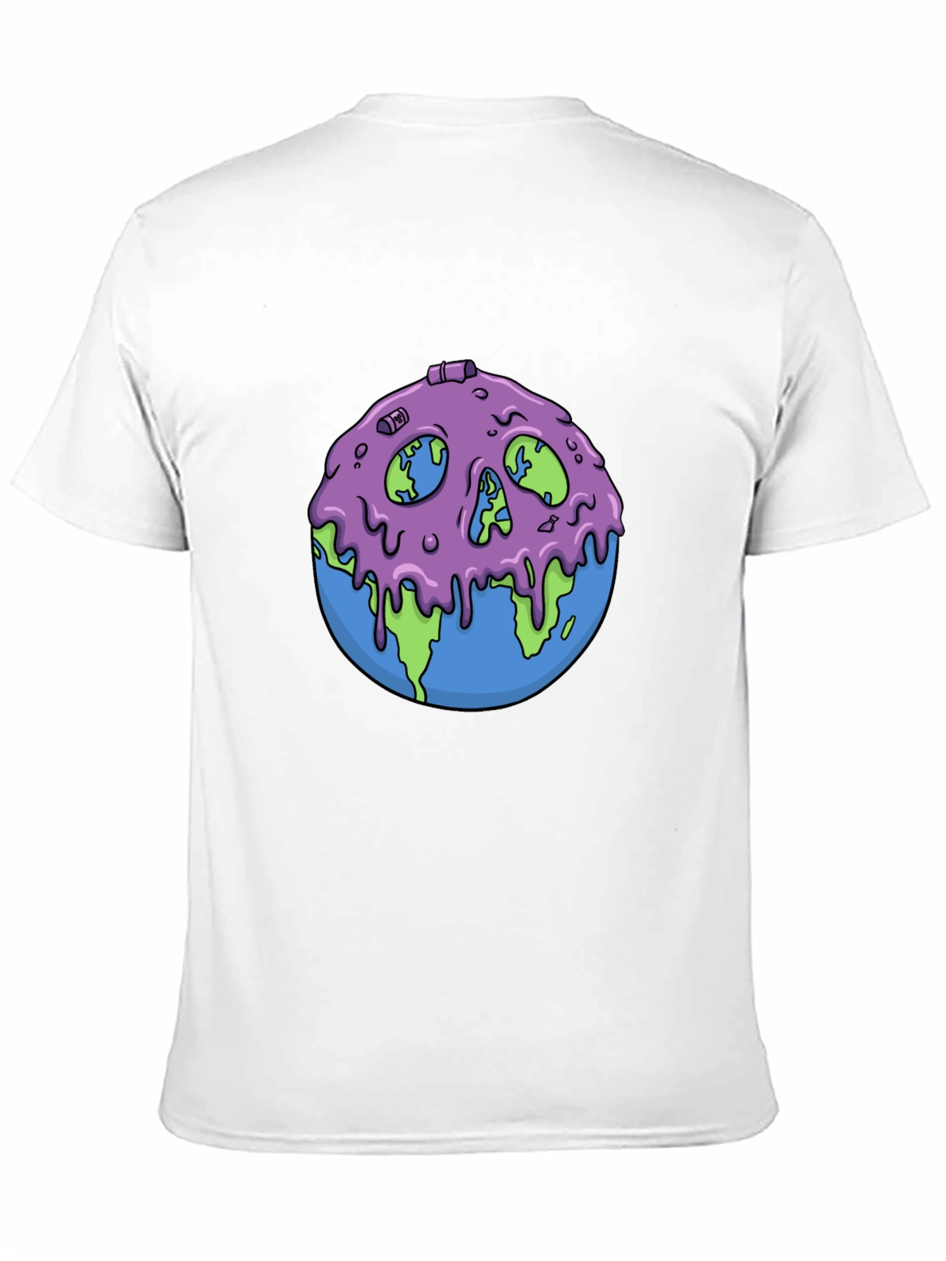 Skull Earth Graphic Tee - Unique Design Comfort Fit