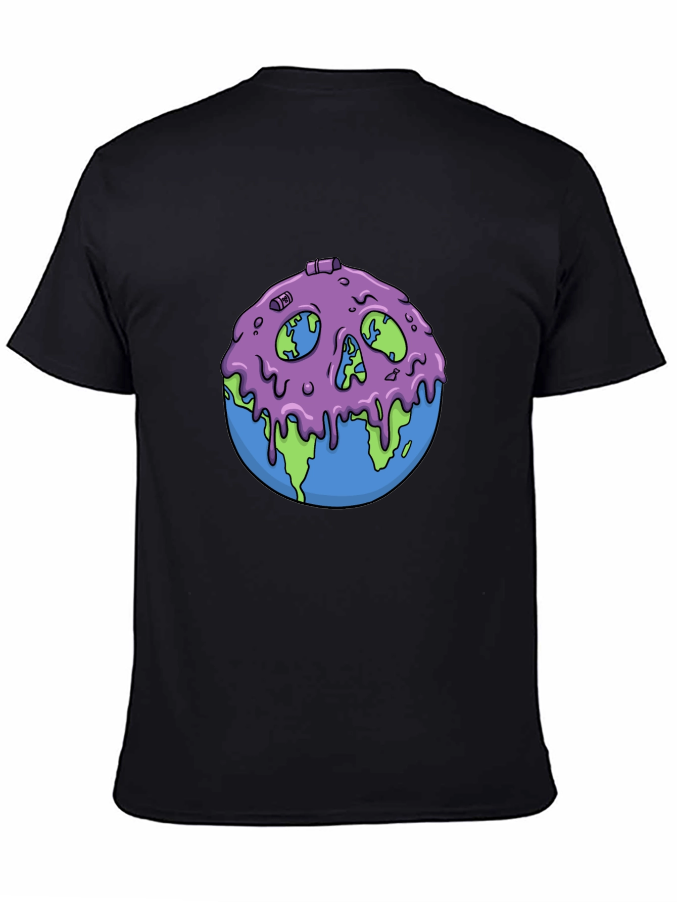 Skull Earth Graphic Tee - Unique Design Comfort Fit