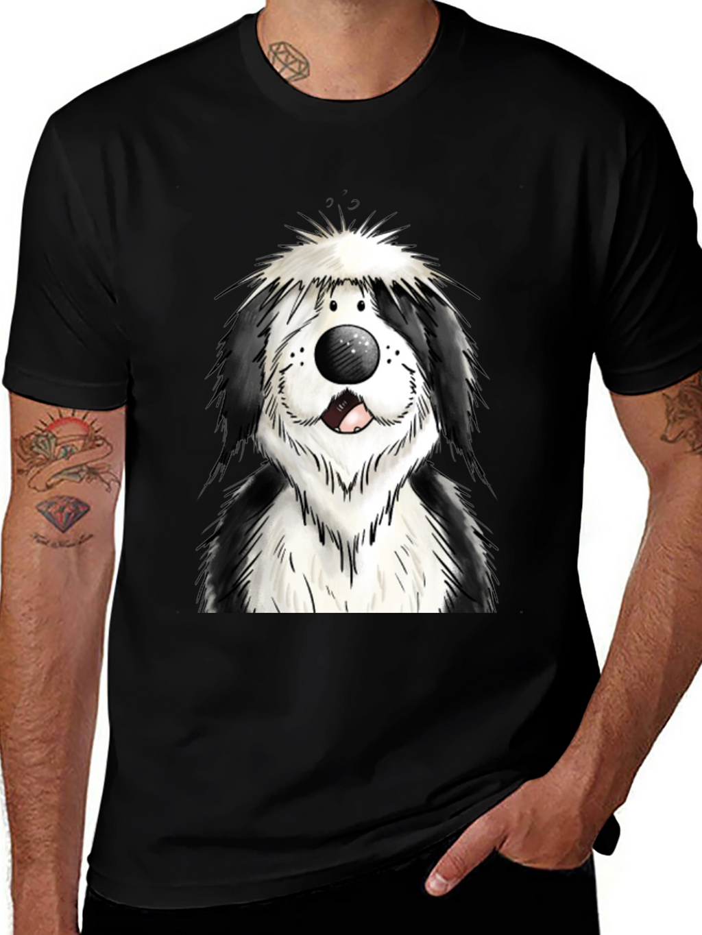 Cartoon Dog Graphic Tee