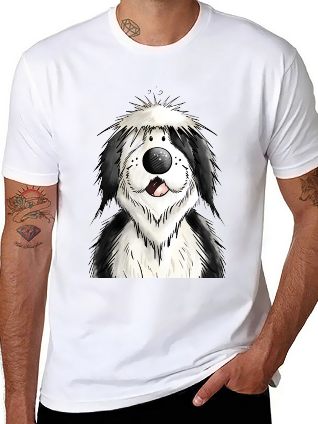 Cartoon Dog Graphic Tee