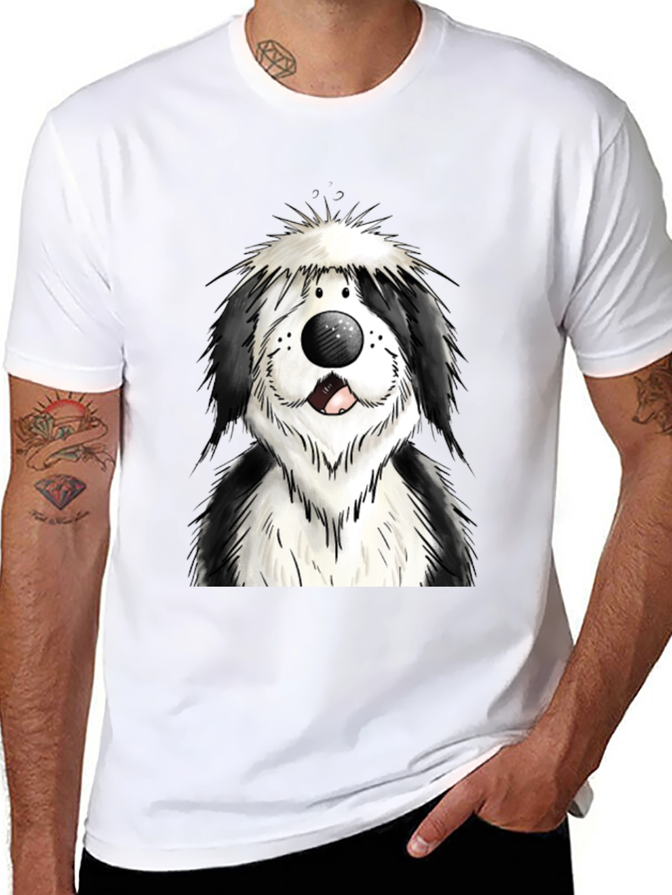 Cartoon Dog Graphic Tee