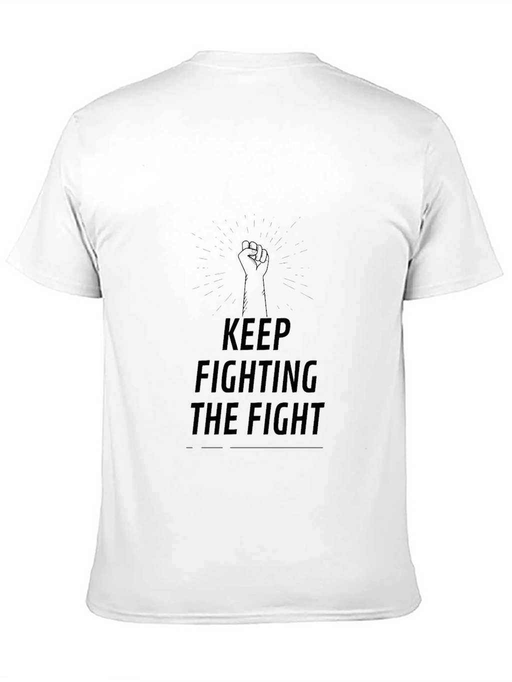 Keep Fighting The Fight Black Graphic Tee