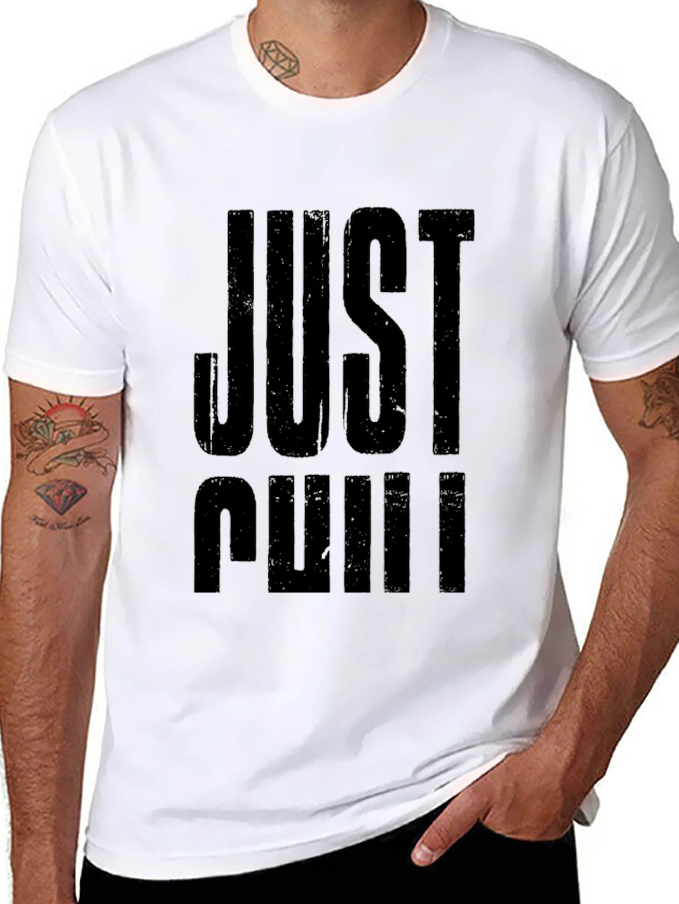 Just Chill Black Graphic T-Shirt